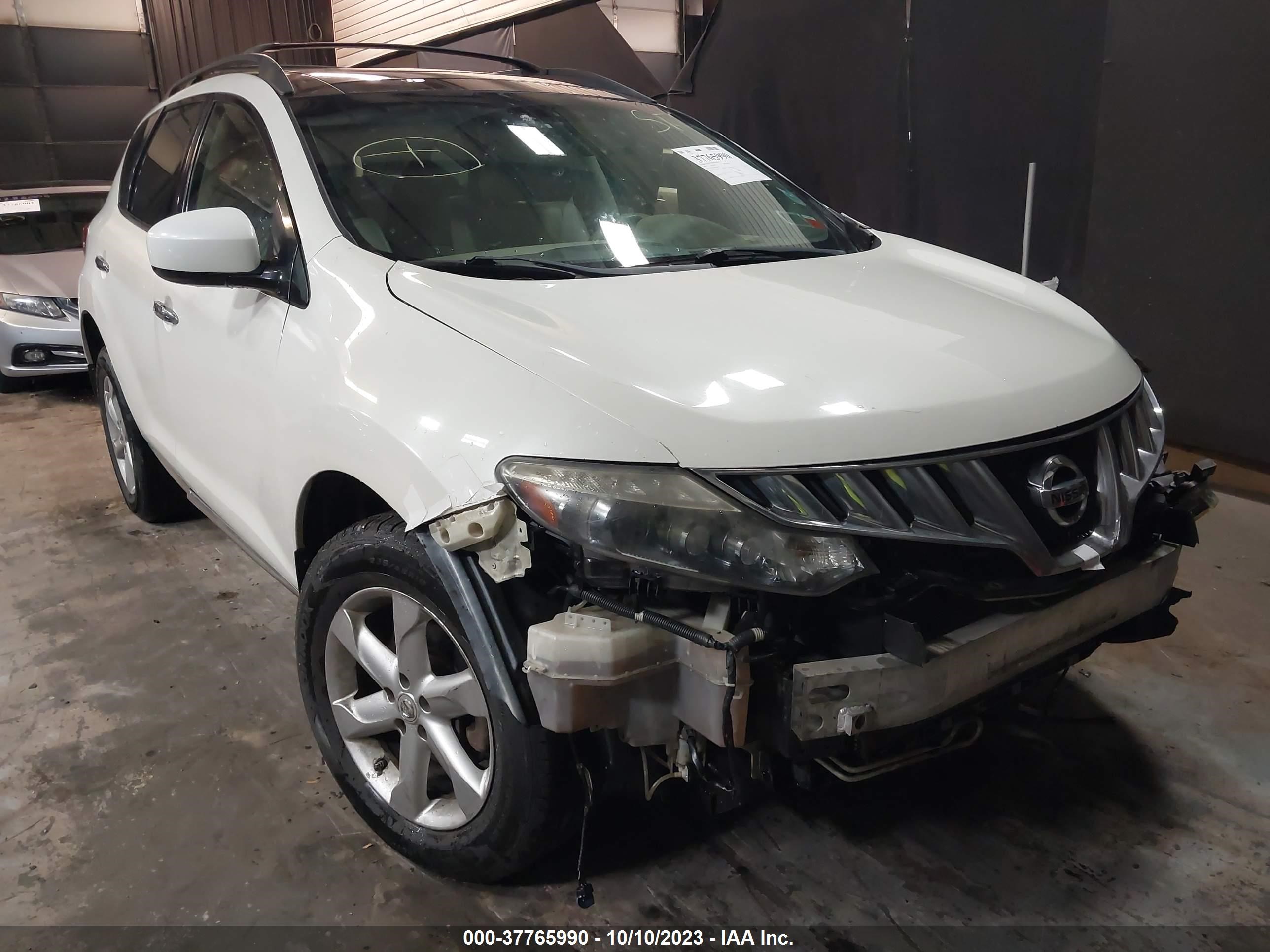 NISSAN MURANO 2009 jn8az18w09w103748