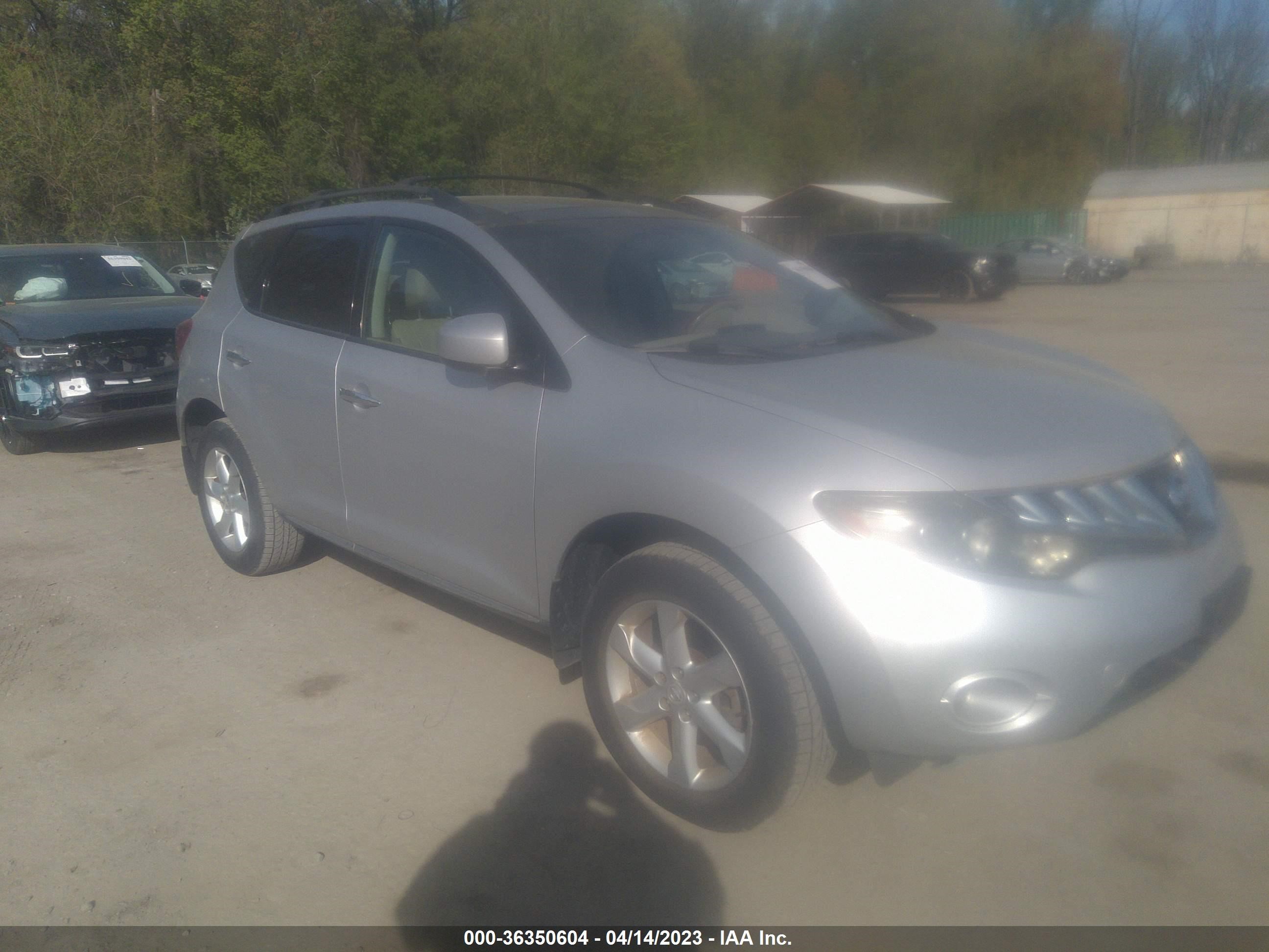 NISSAN MURANO 2009 jn8az18w09w109288