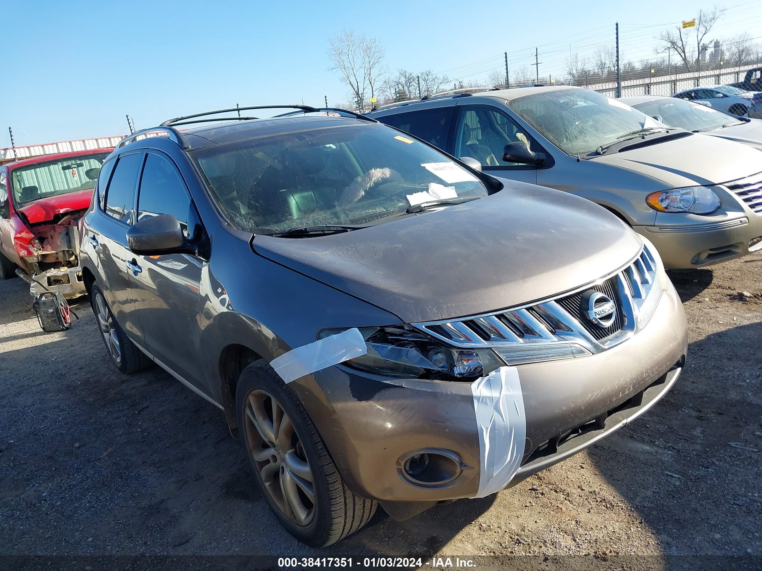 NISSAN MURANO 2009 jn8az18w09w128519