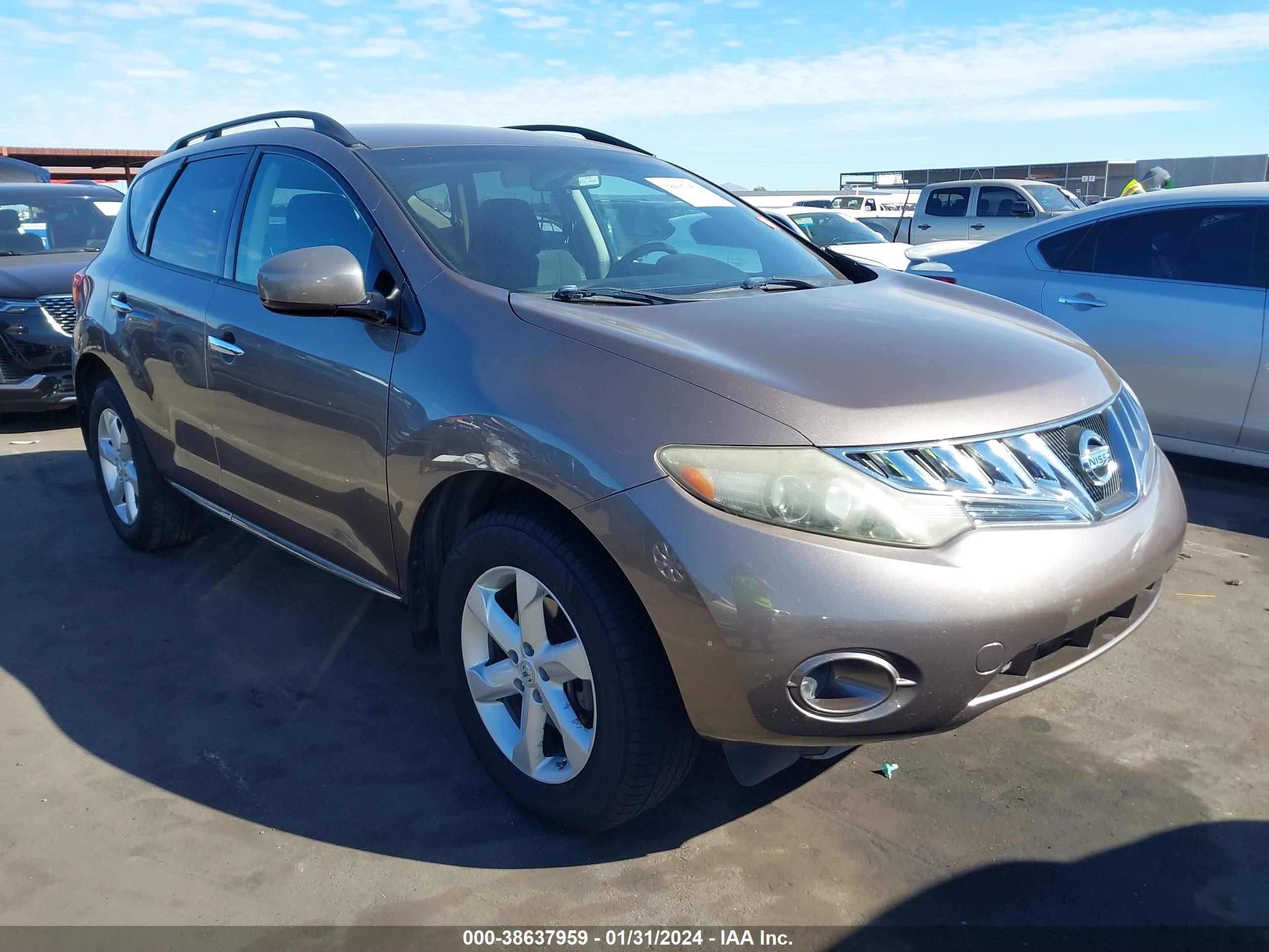 NISSAN MURANO 2009 jn8az18w09w133798