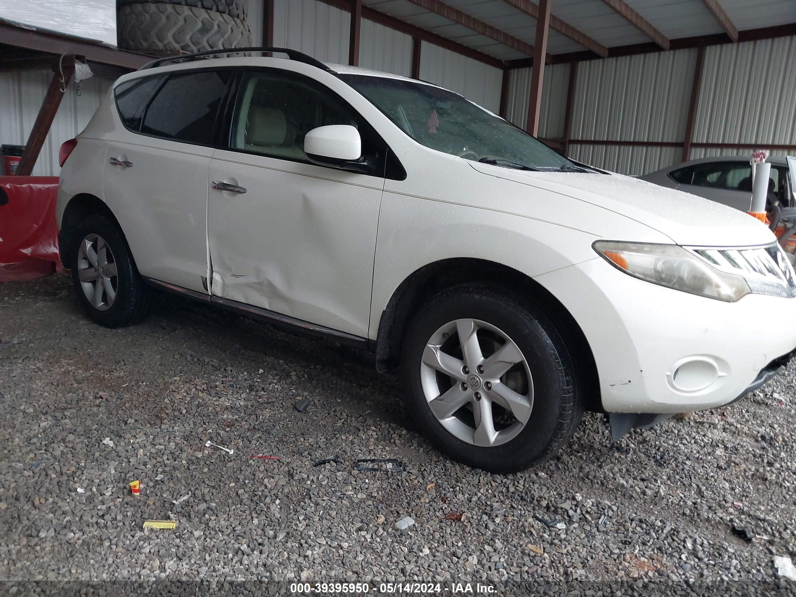 NISSAN MURANO 2009 jn8az18w19w102978