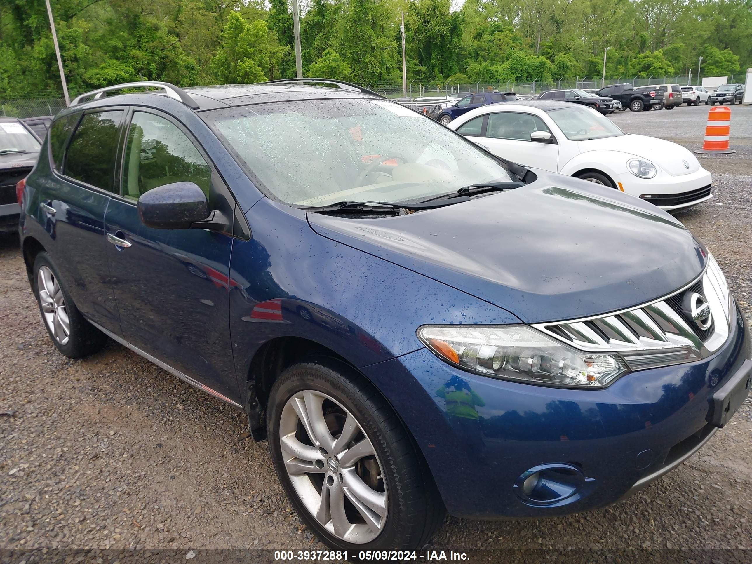 NISSAN MURANO 2009 jn8az18w19w111776