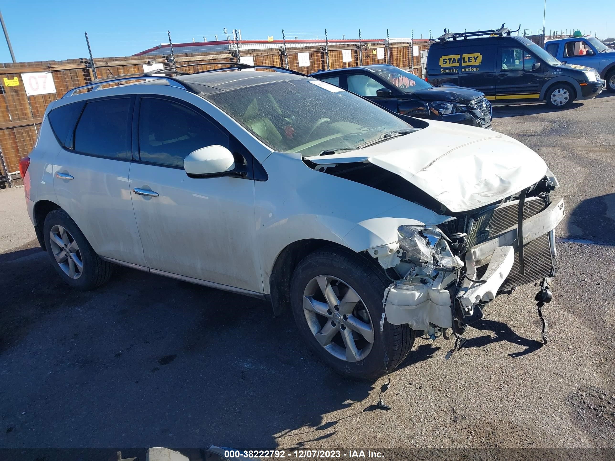 NISSAN MURANO 2009 jn8az18w19w211229