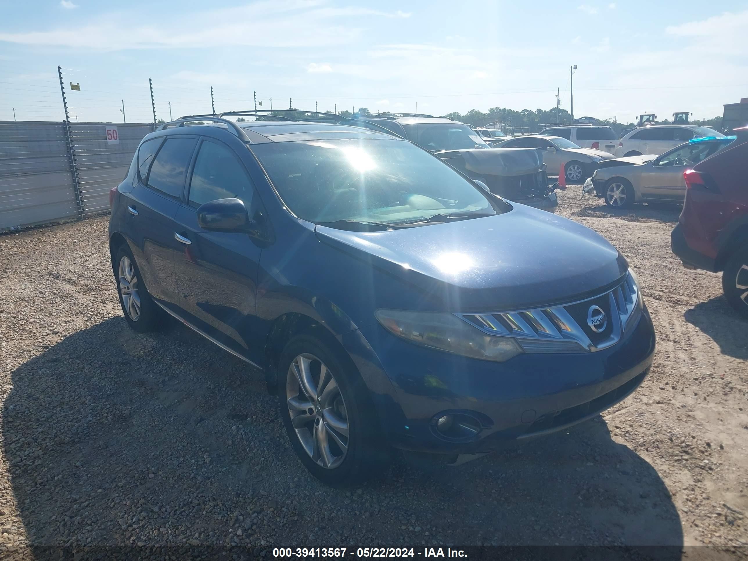 NISSAN MURANO 2009 jn8az18w29w116694