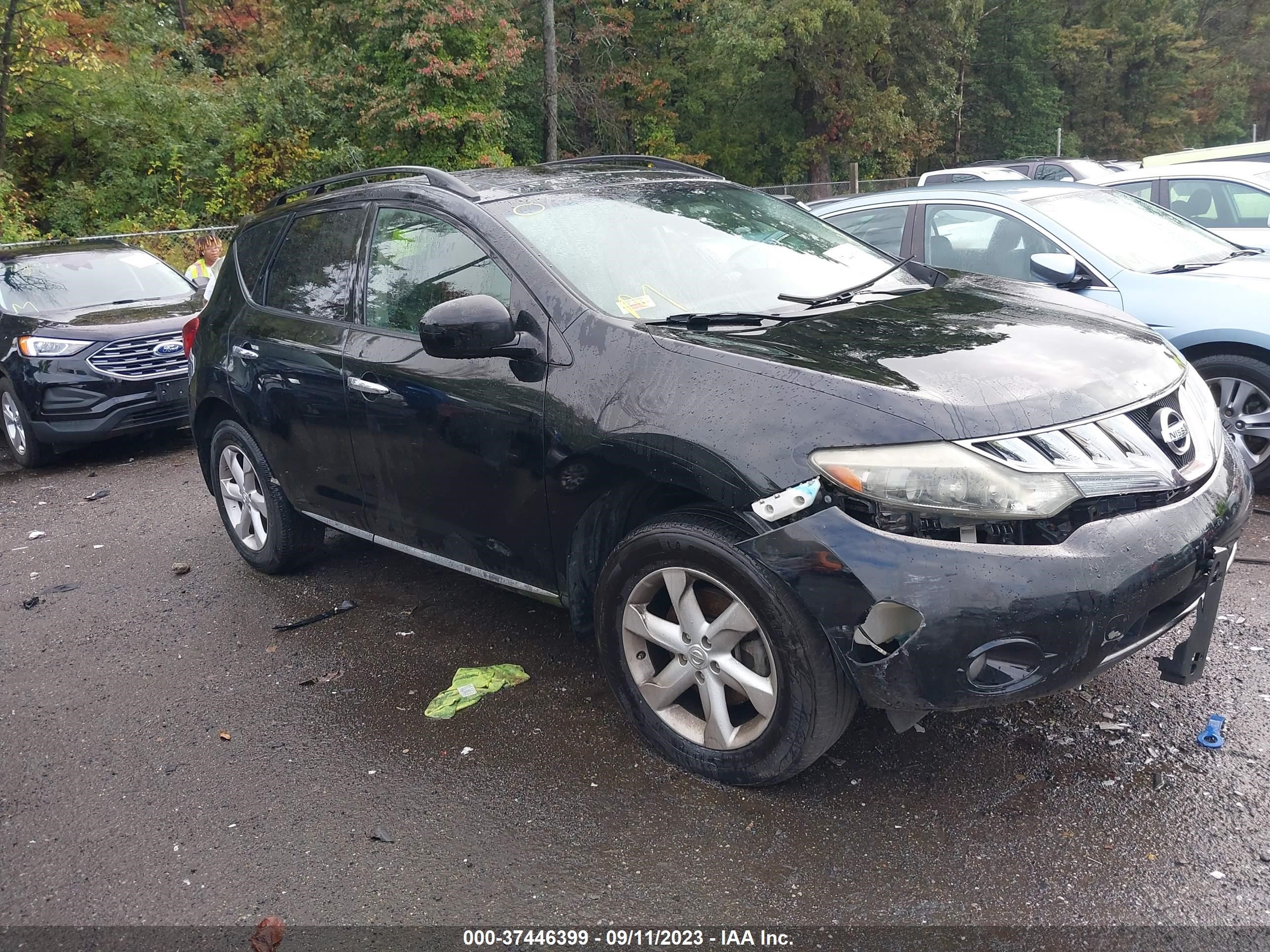 NISSAN MURANO 2009 jn8az18w29w127632