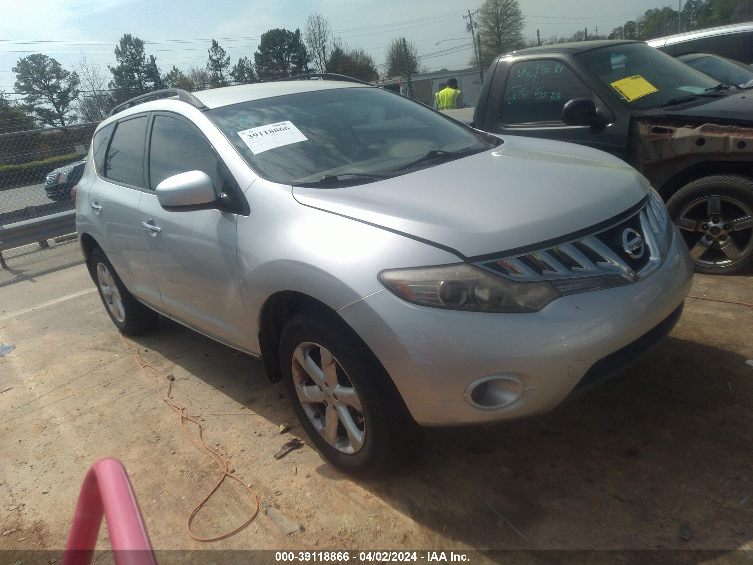 NISSAN MURANO 2009 jn8az18w29w127694