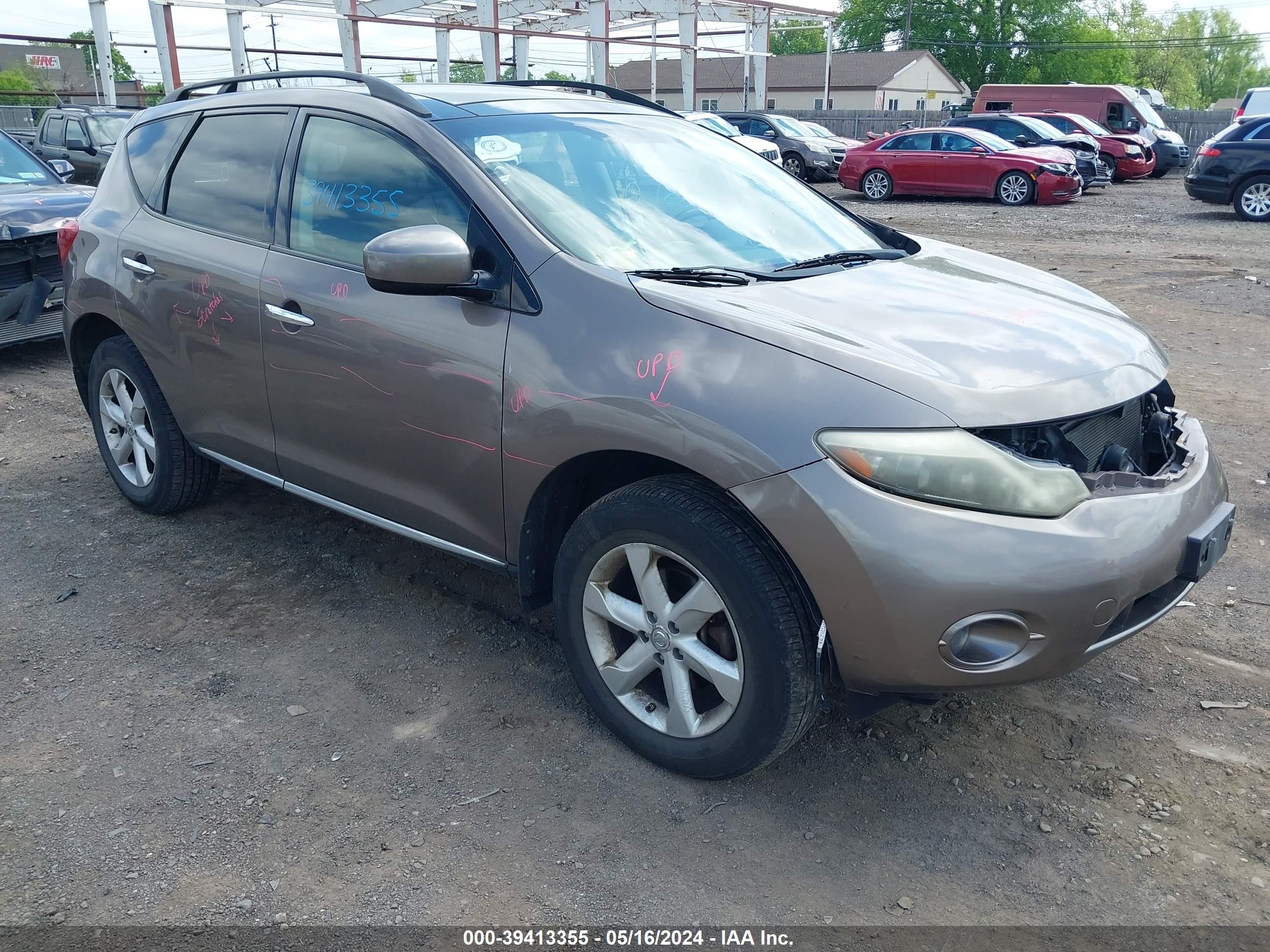 NISSAN MURANO 2009 jn8az18w29w134578