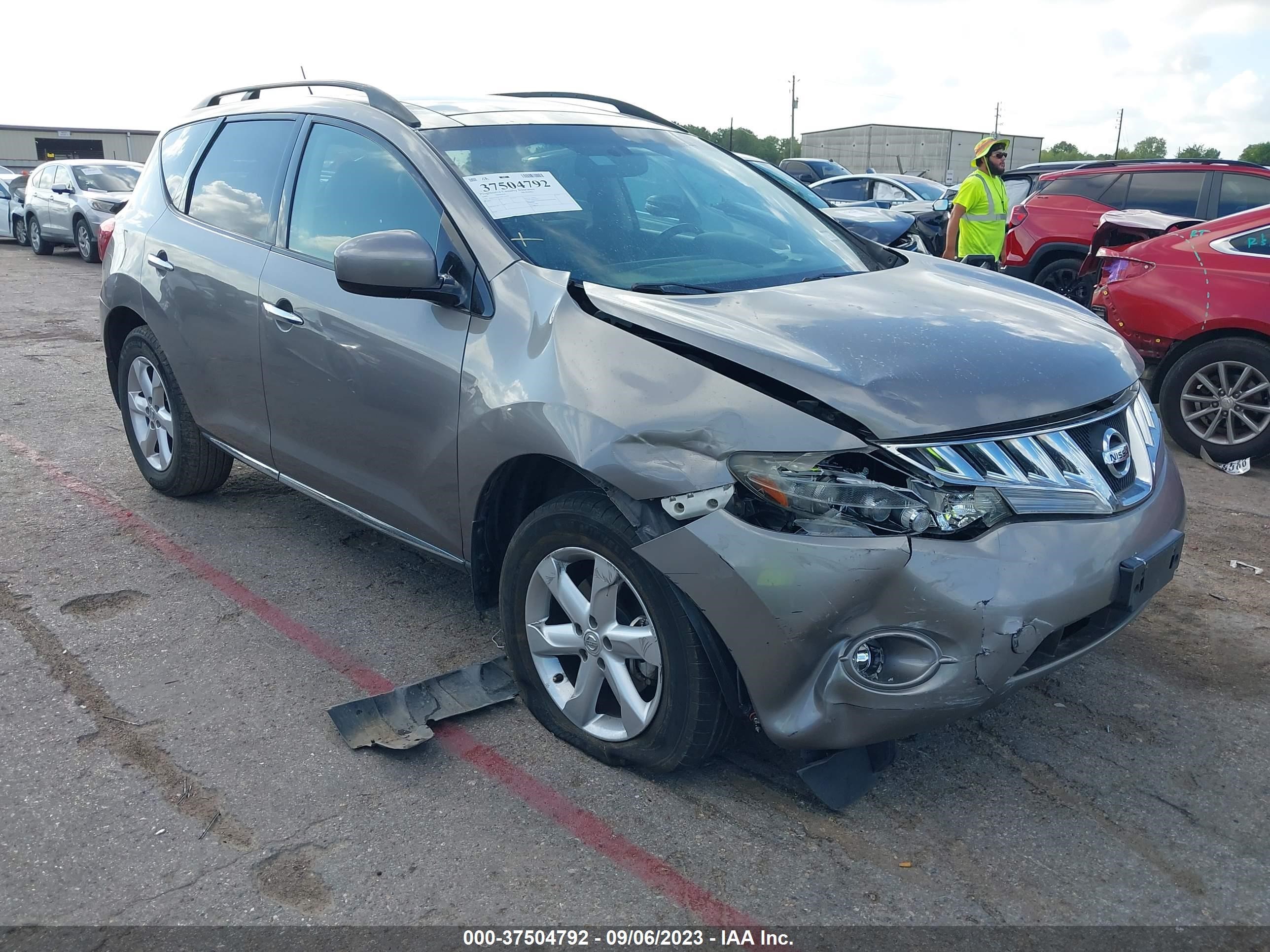 NISSAN MURANO 2009 jn8az18w29w135570