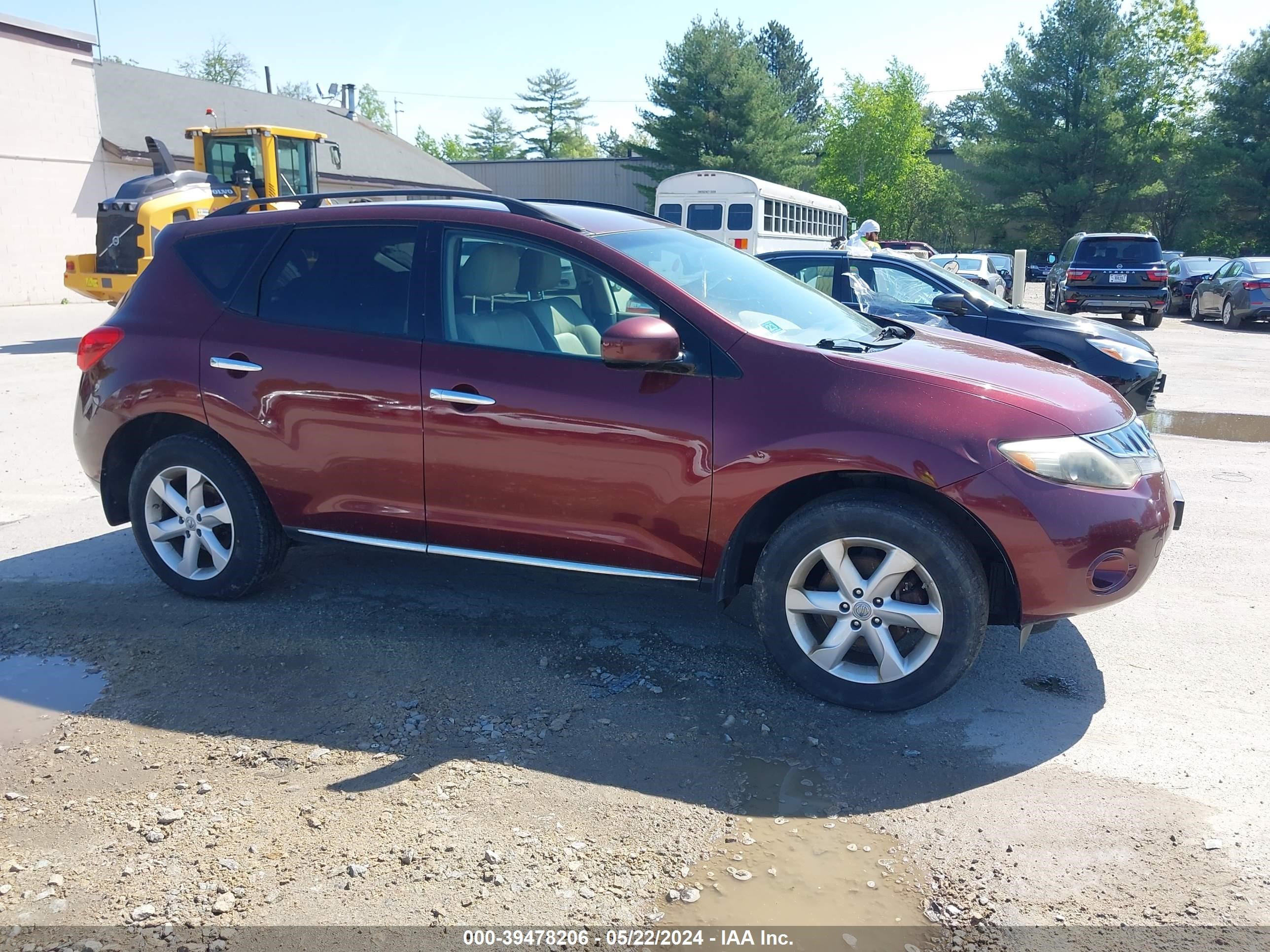 NISSAN MURANO 2009 jn8az18w29w149260