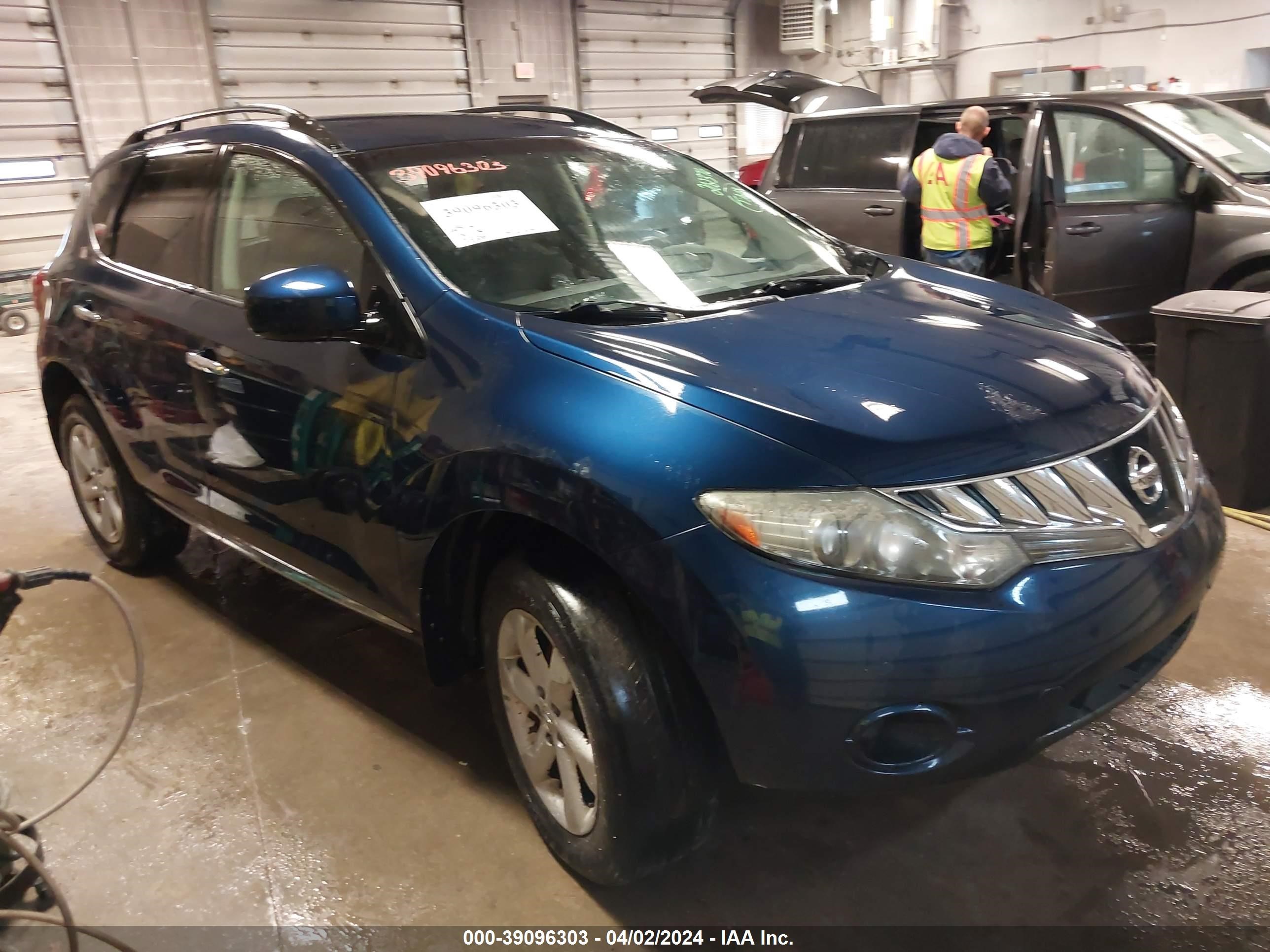 NISSAN MURANO 2009 jn8az18w29w202376