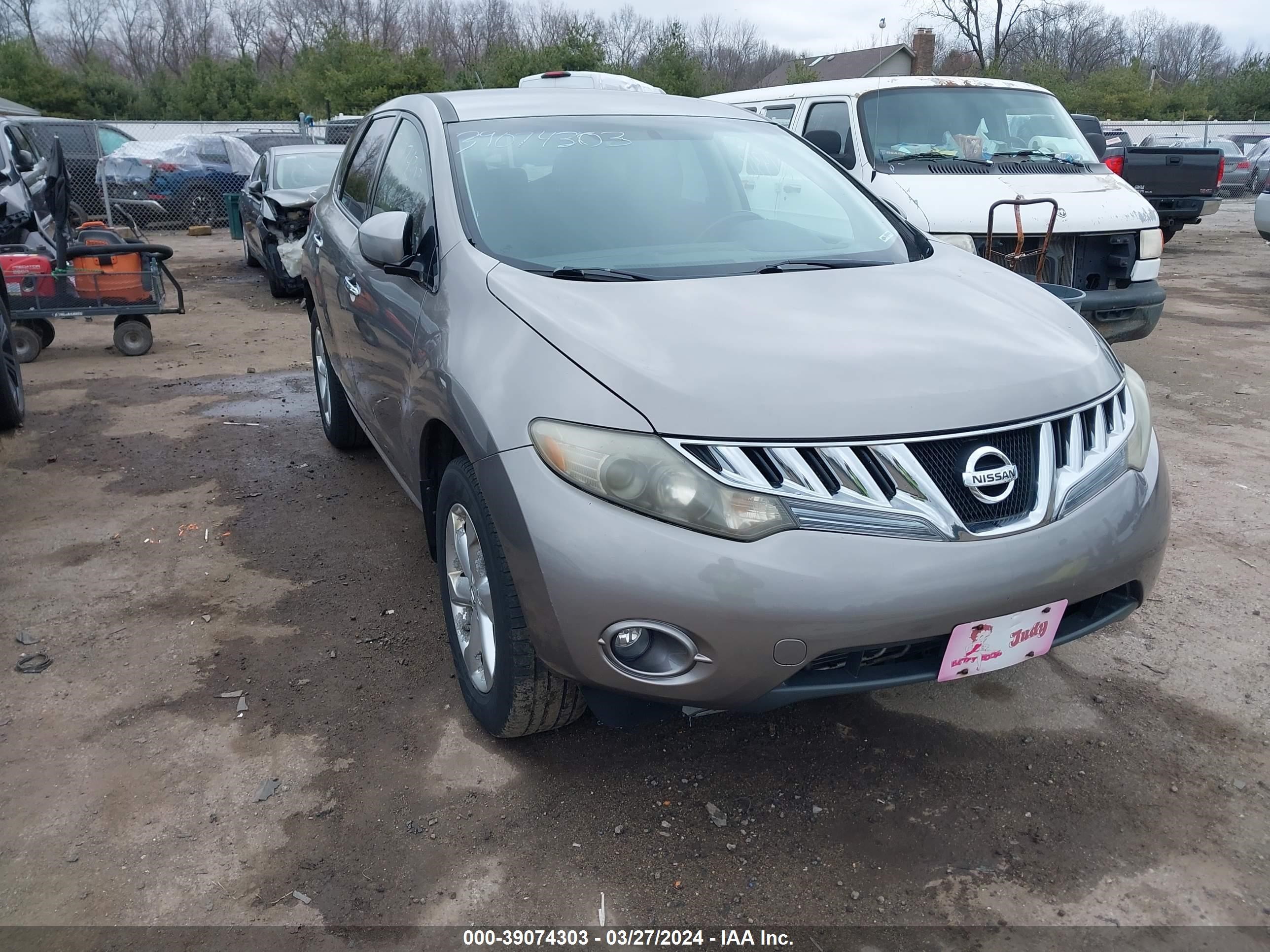 NISSAN MURANO 2009 jn8az18w39w107129