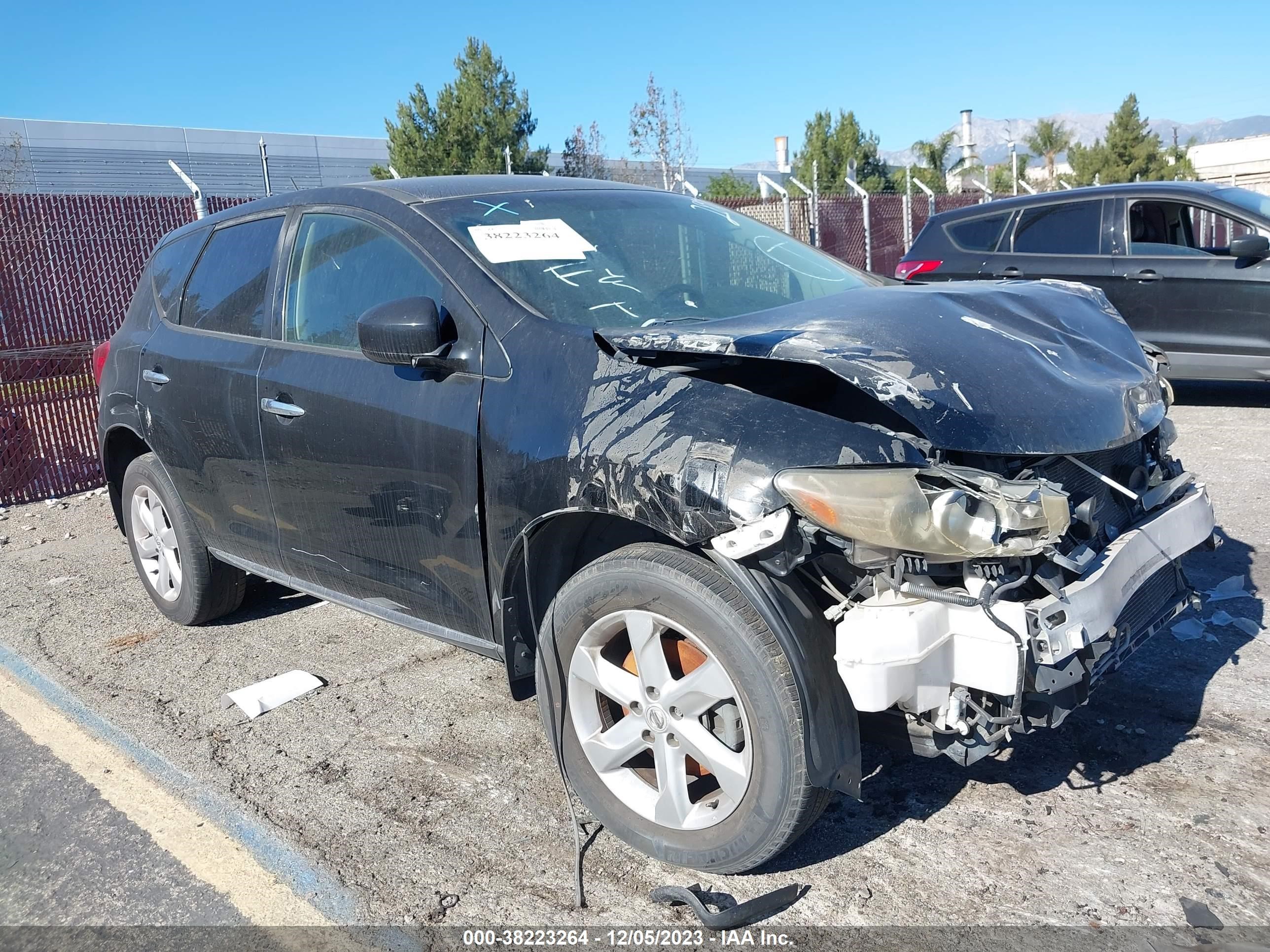 NISSAN MURANO 2009 jn8az18w39w115487