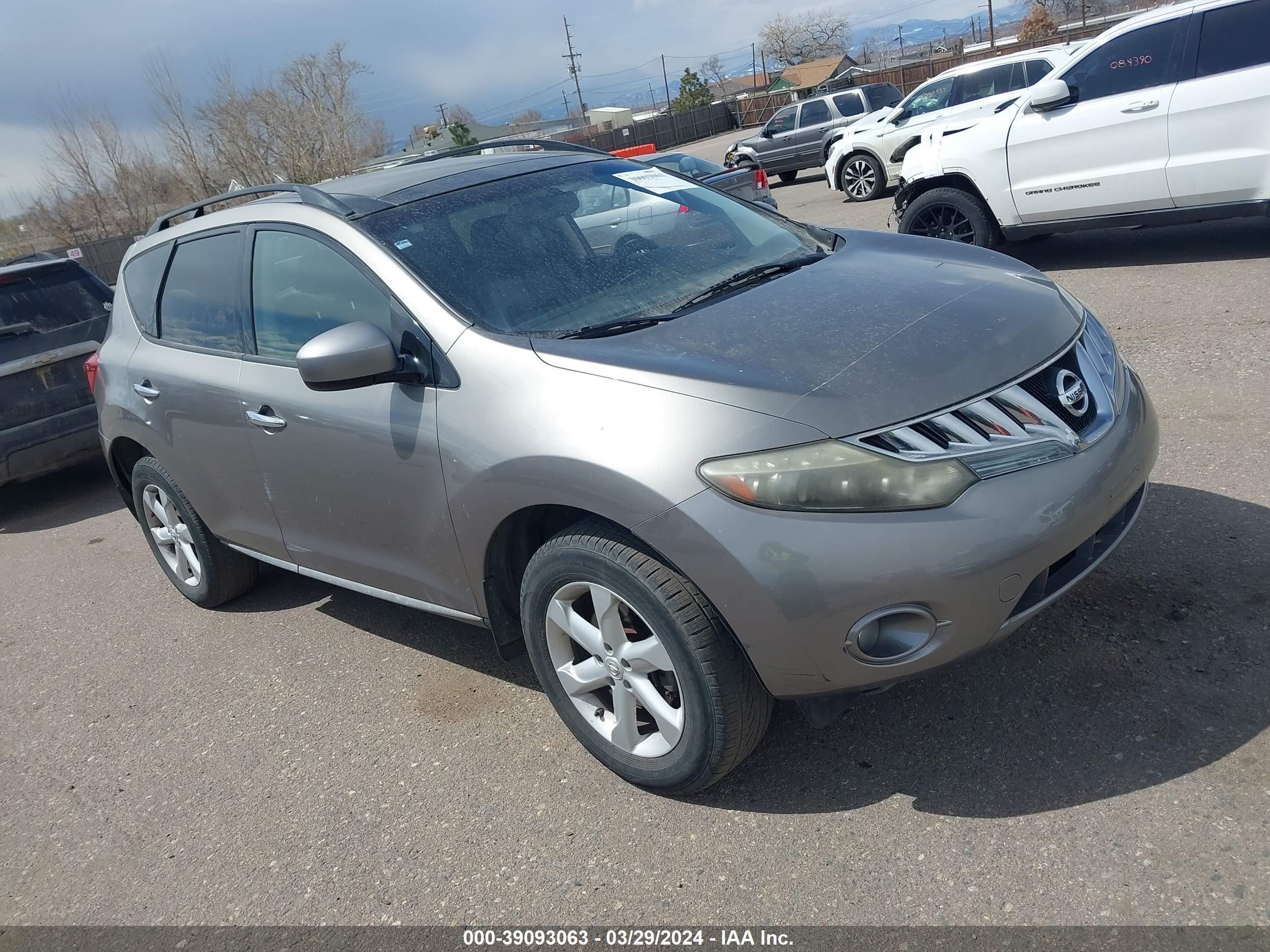 NISSAN MURANO 2009 jn8az18w39w121774