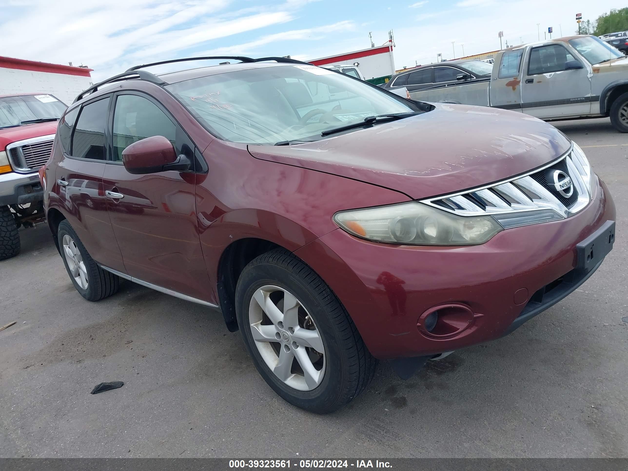 NISSAN MURANO 2009 jn8az18w49w109407