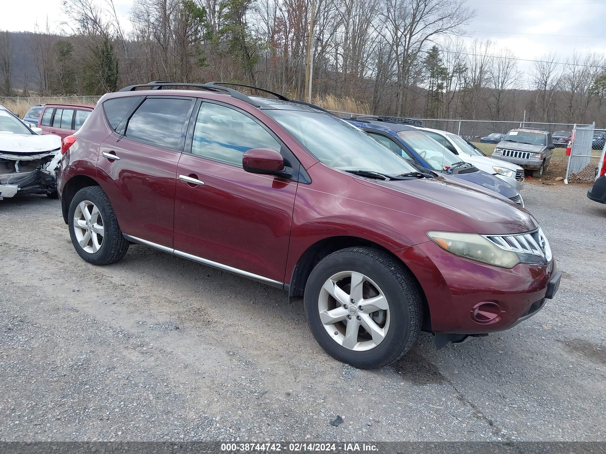 NISSAN MURANO 2009 jn8az18w49w134596