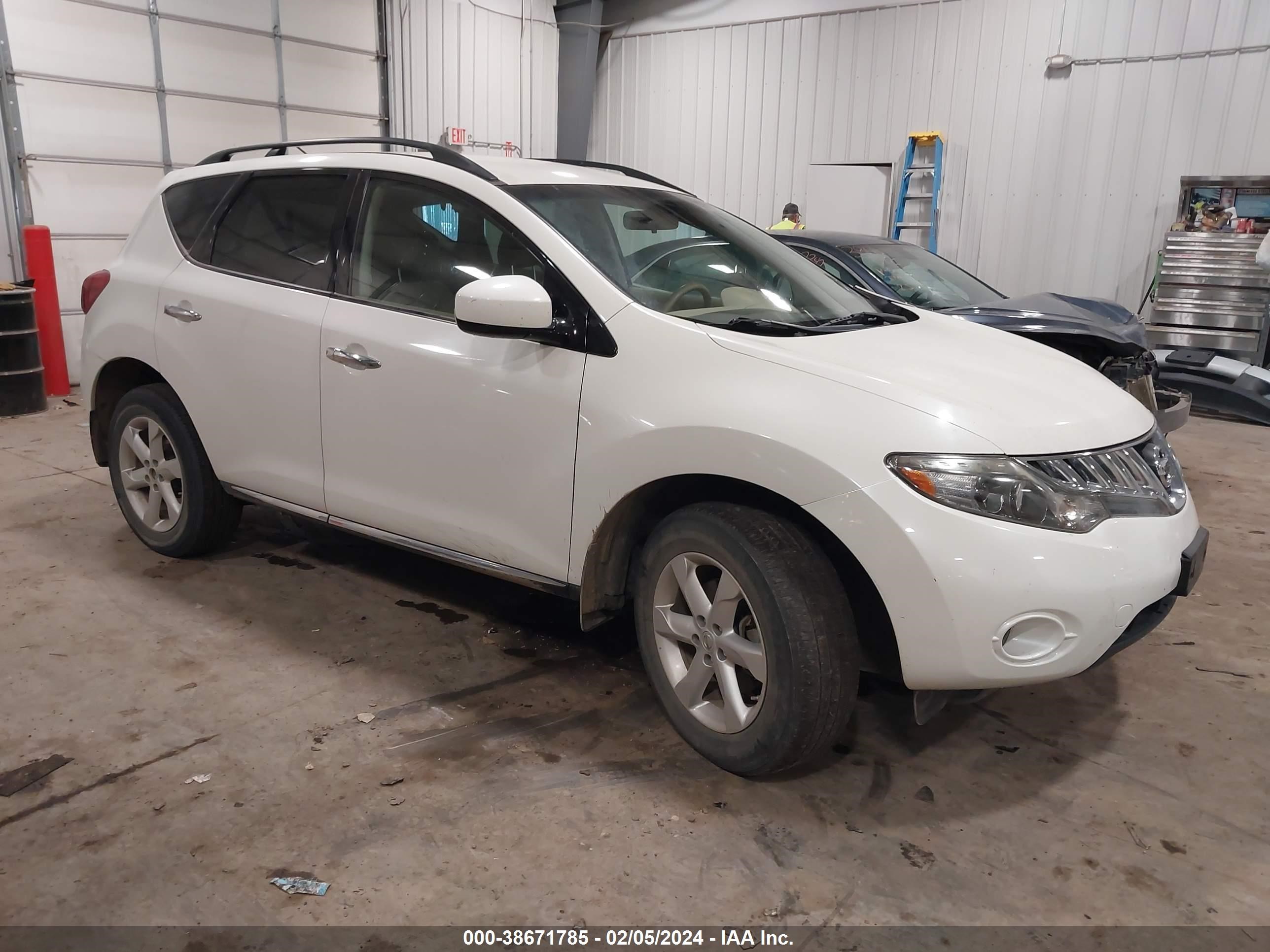 NISSAN MURANO 2009 jn8az18w49w140415