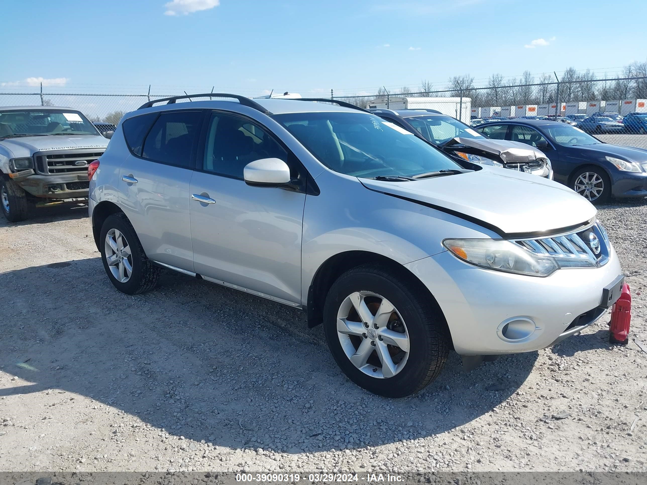 NISSAN MURANO 2009 jn8az18w59w129035