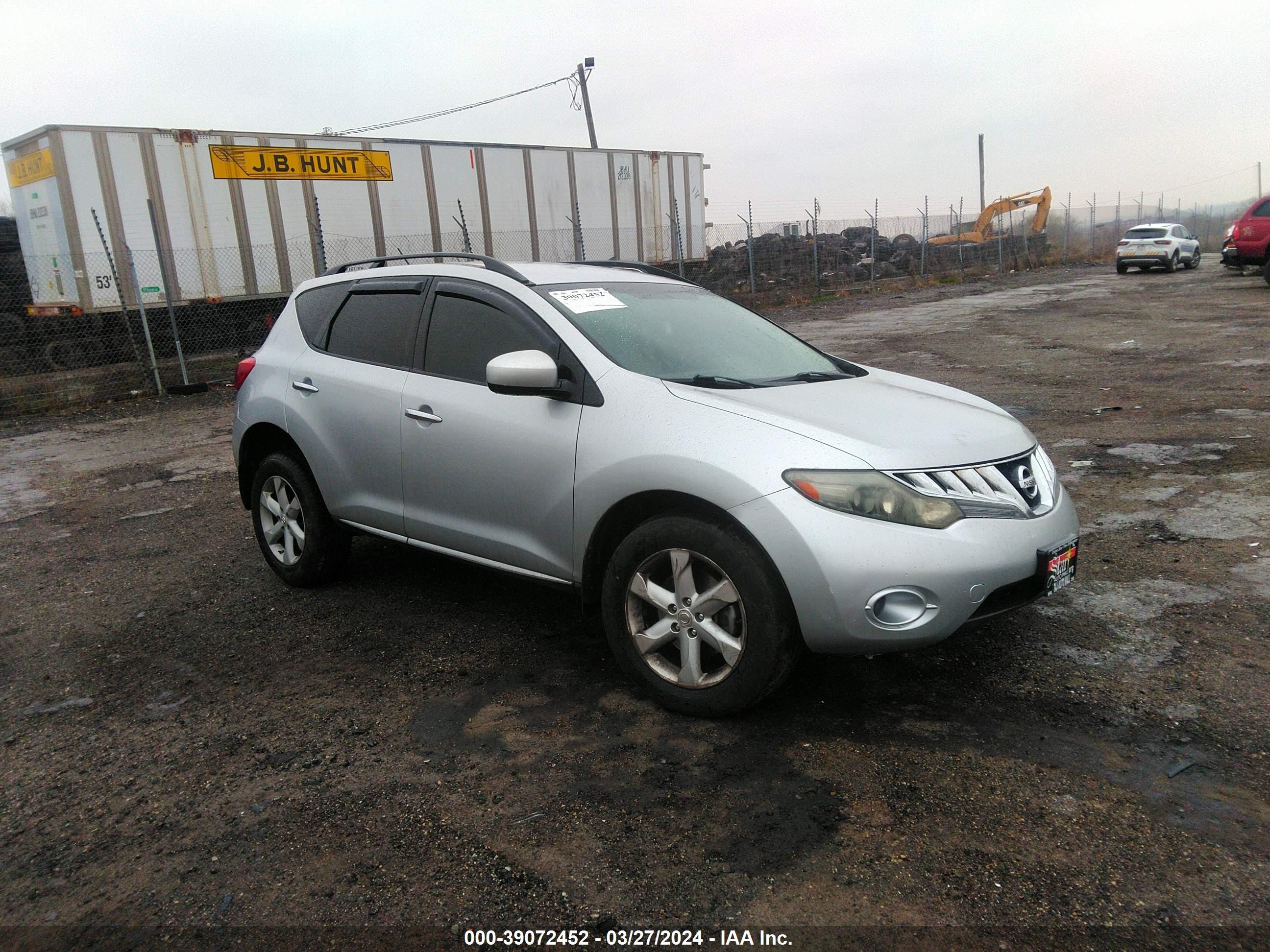 NISSAN MURANO 2009 jn8az18w59w136275