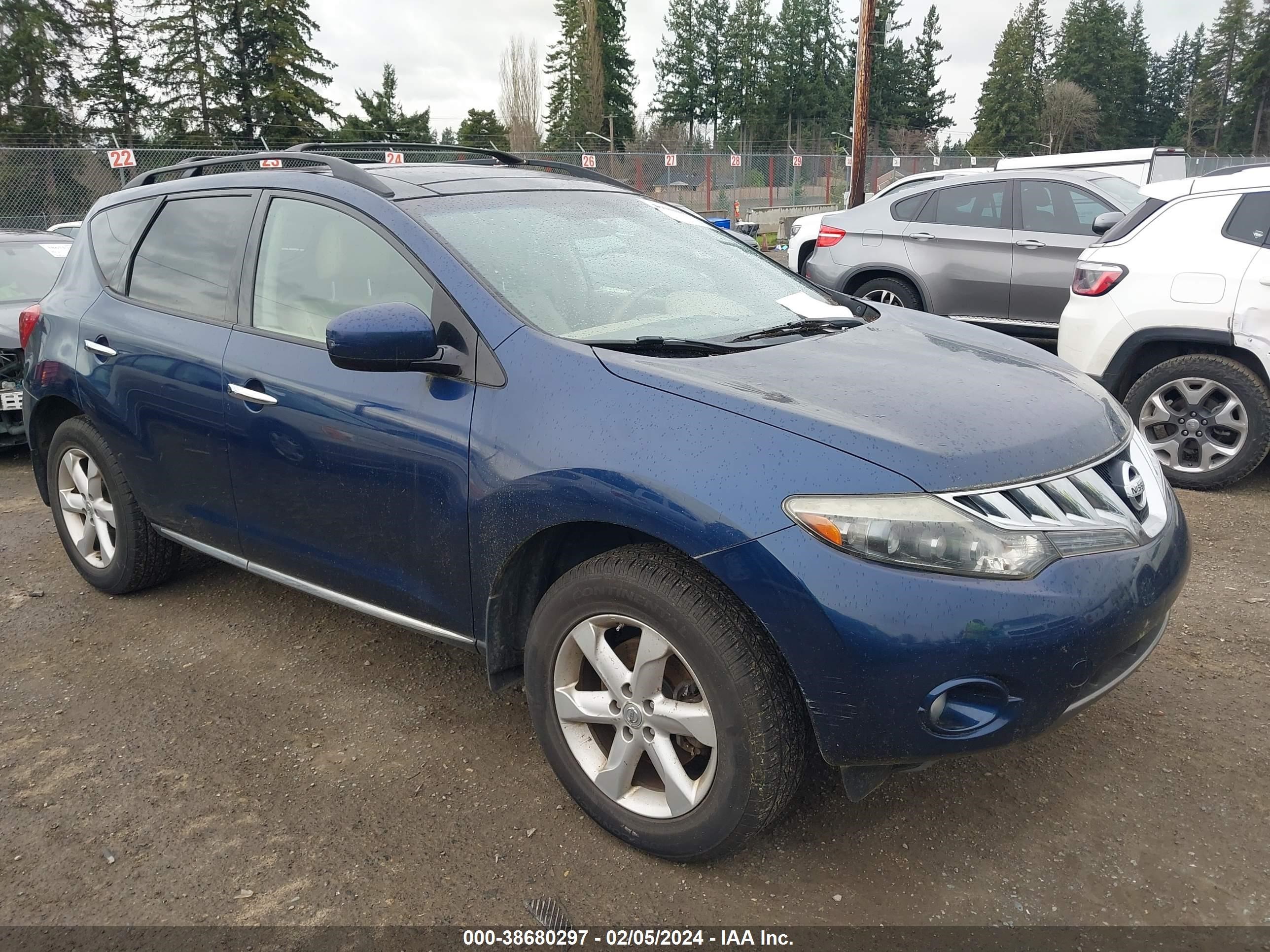 NISSAN MURANO 2009 jn8az18w59w154727