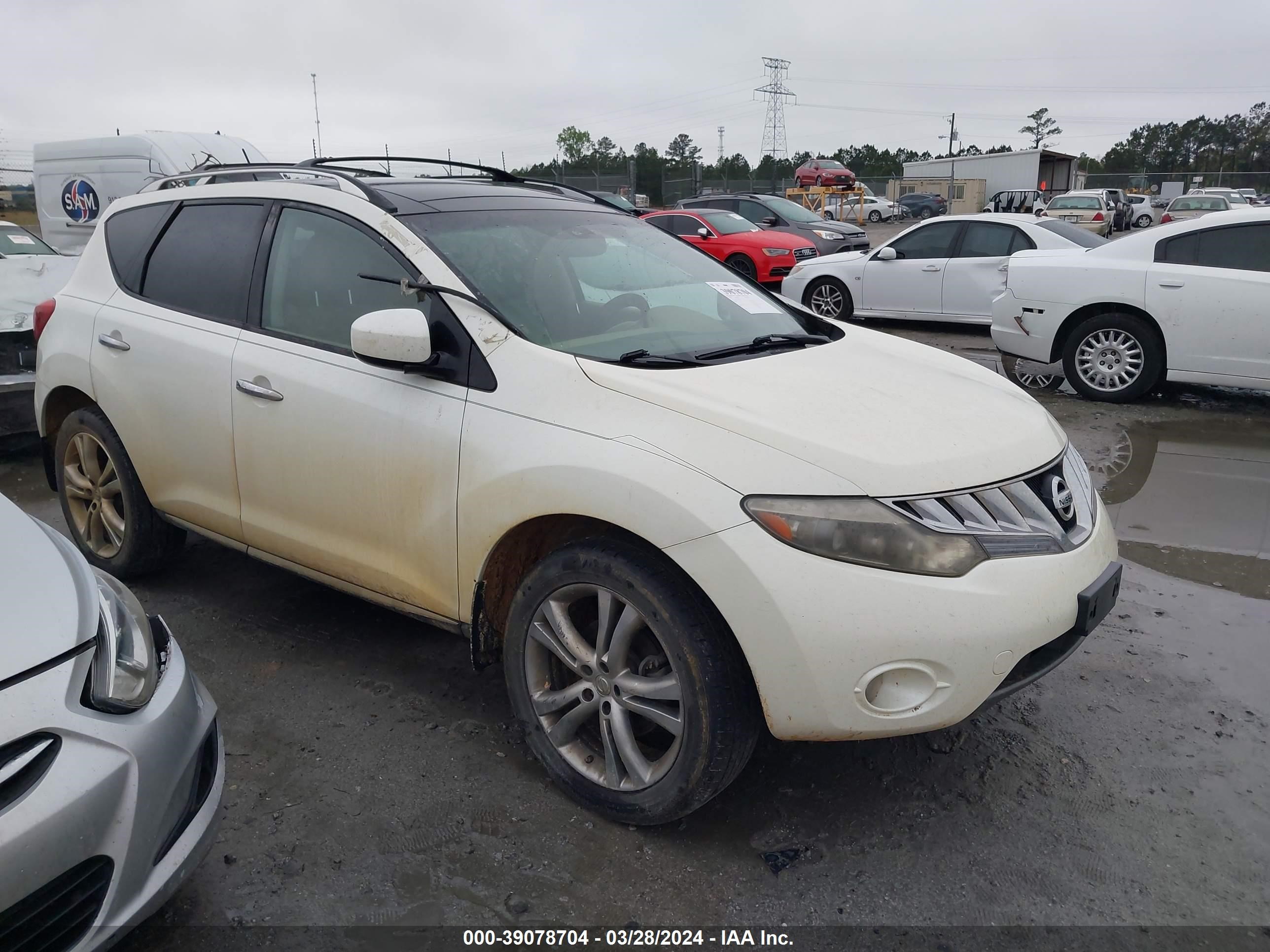 NISSAN MURANO 2009 jn8az18w59w213579