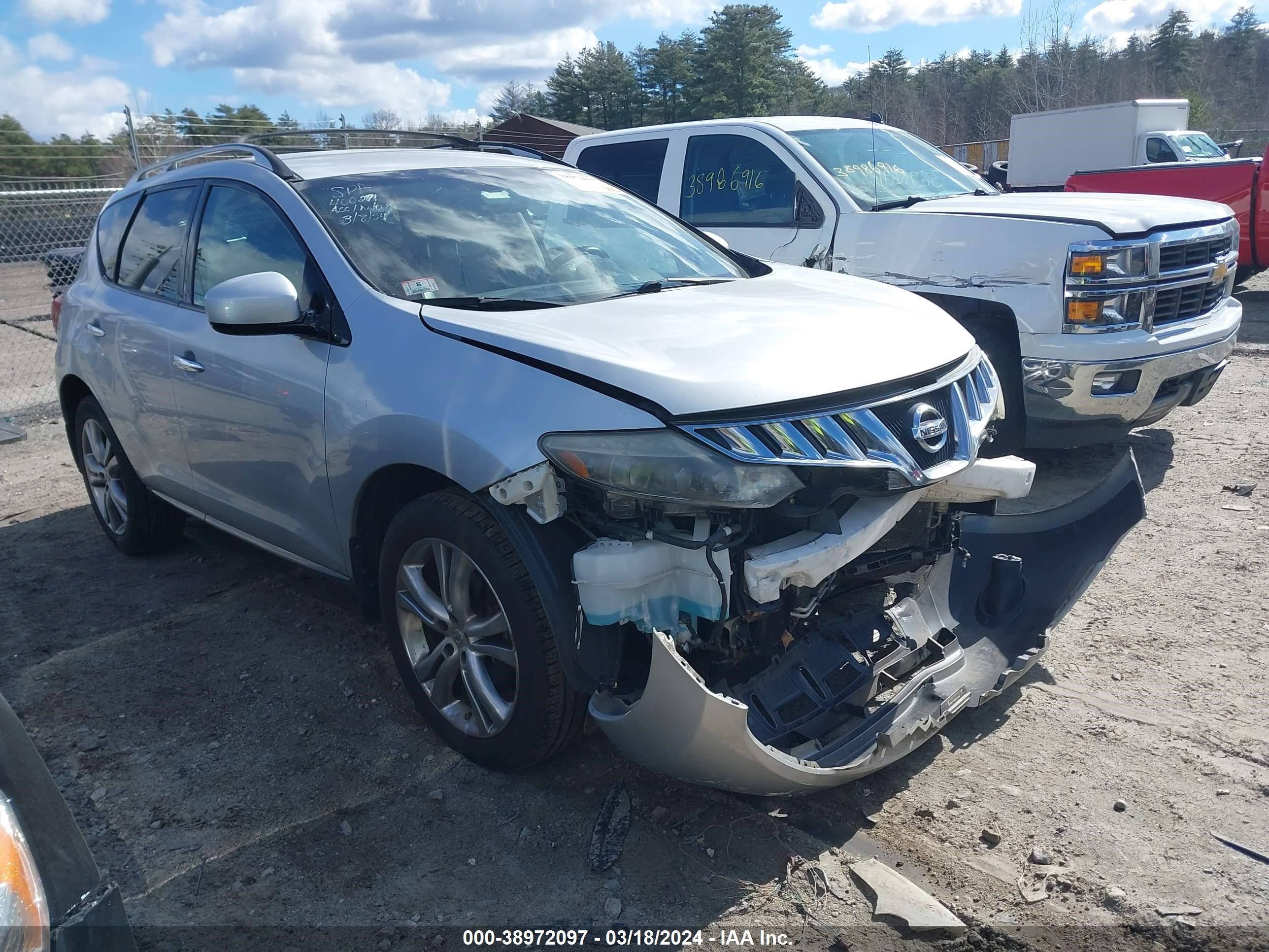 NISSAN MURANO 2009 jn8az18w69w109294