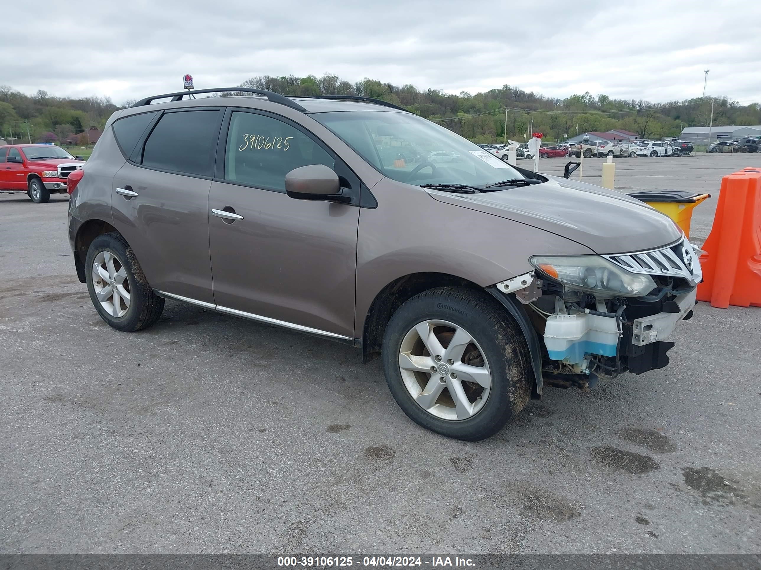 NISSAN MURANO 2009 jn8az18w69w154851