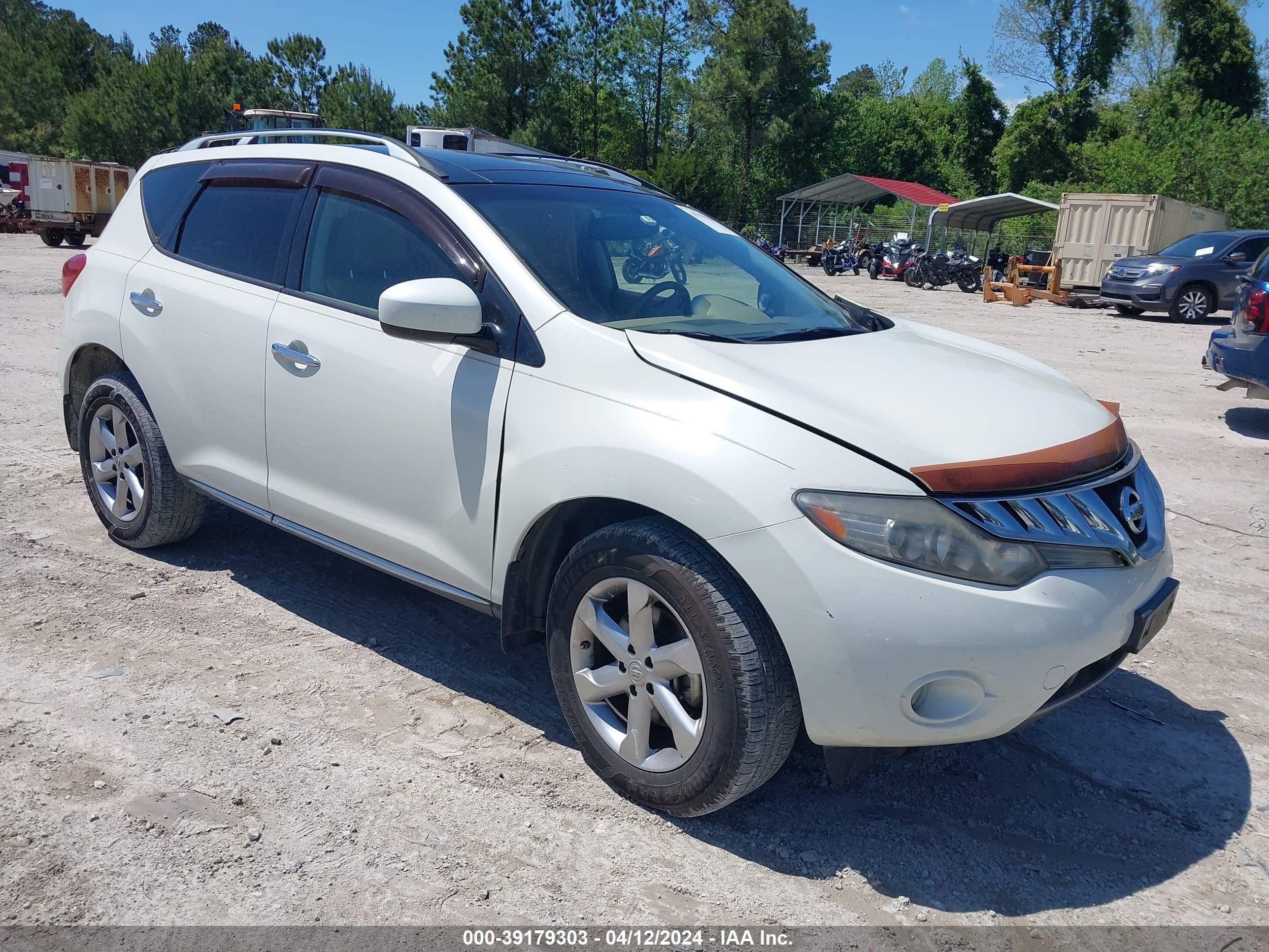 NISSAN MURANO 2009 jn8az18w69w209198