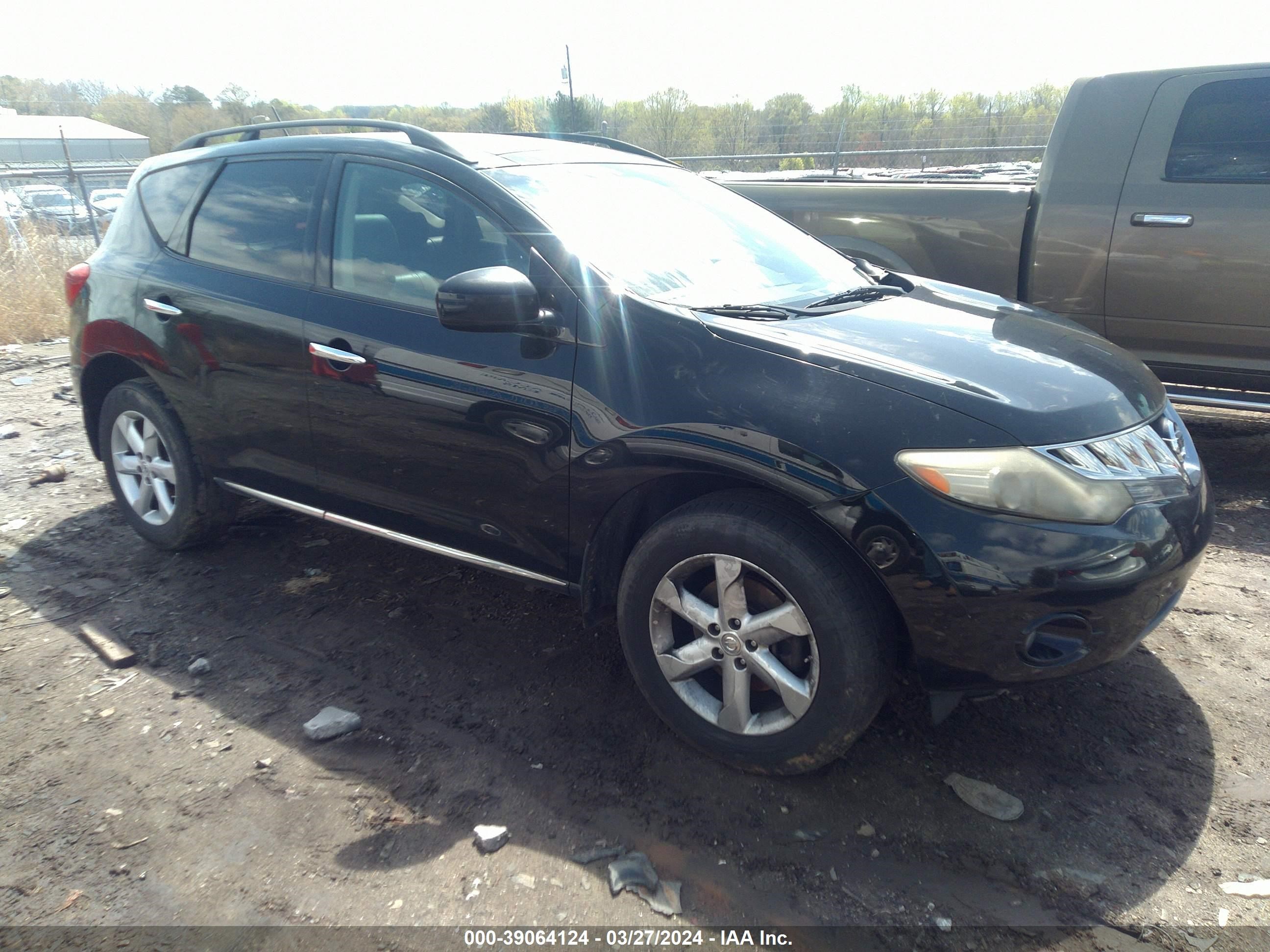 NISSAN MURANO 2009 jn8az18w79w158309