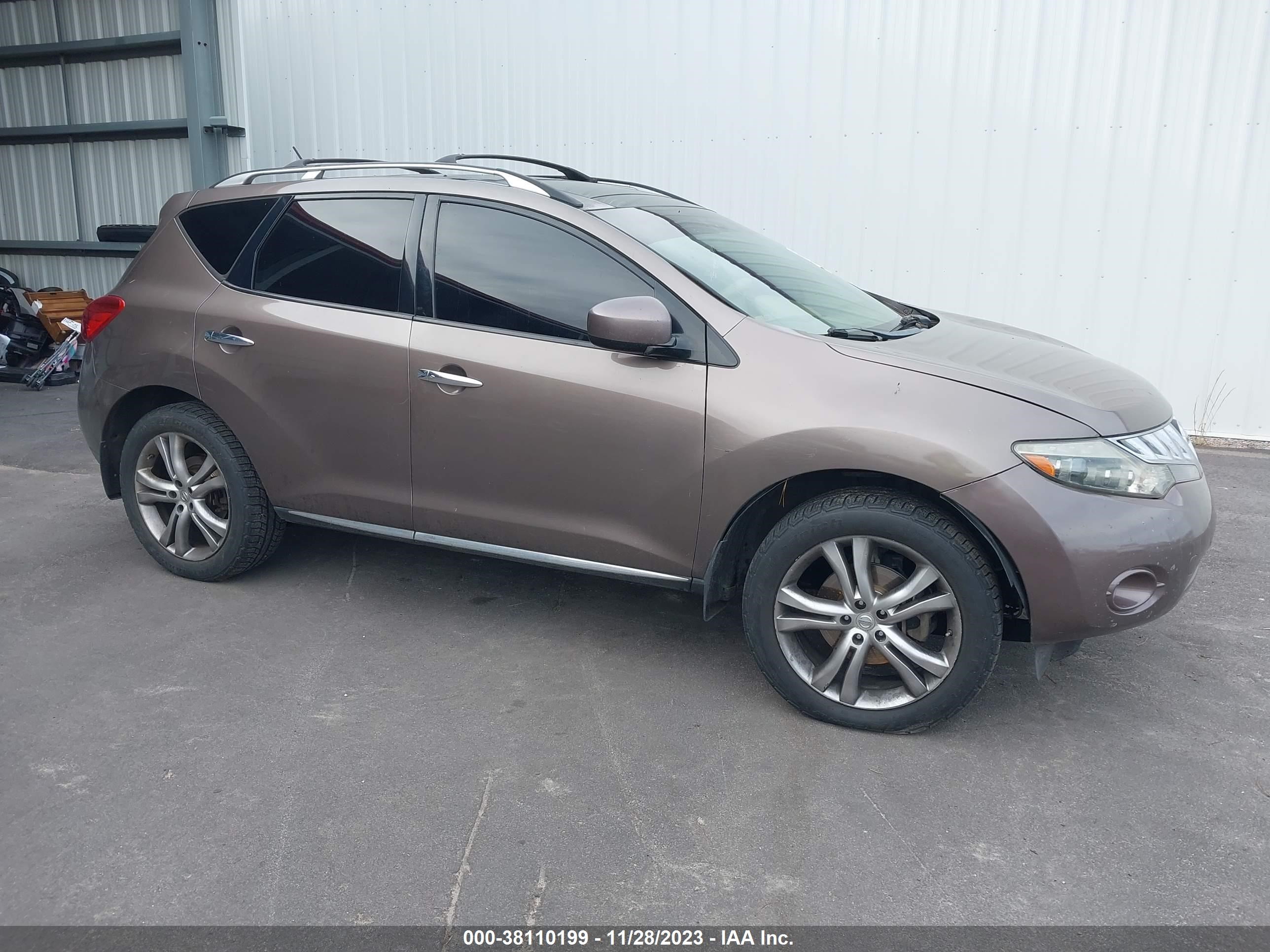 NISSAN MURANO 2009 jn8az18w89w124220