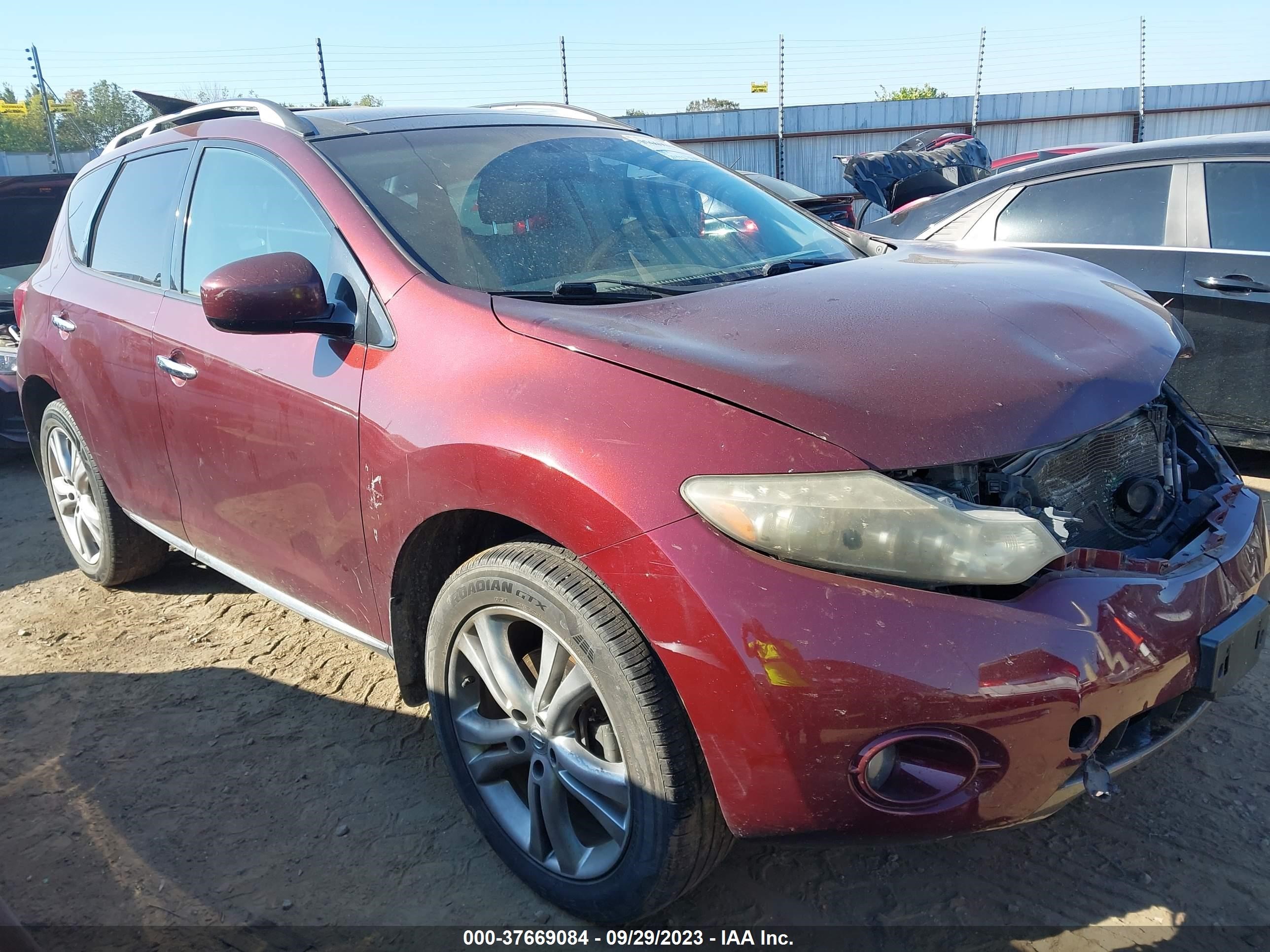 NISSAN MURANO 2009 jn8az18w89w133290