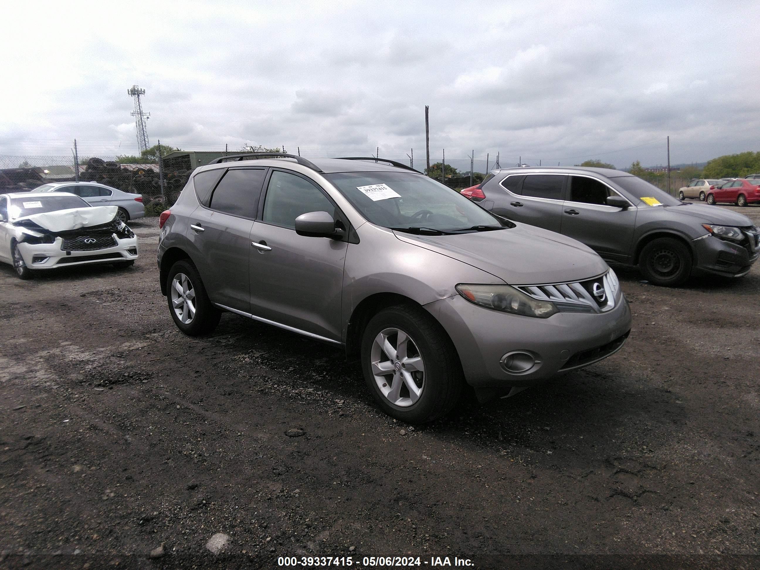 NISSAN MURANO 2009 jn8az18w89w152566