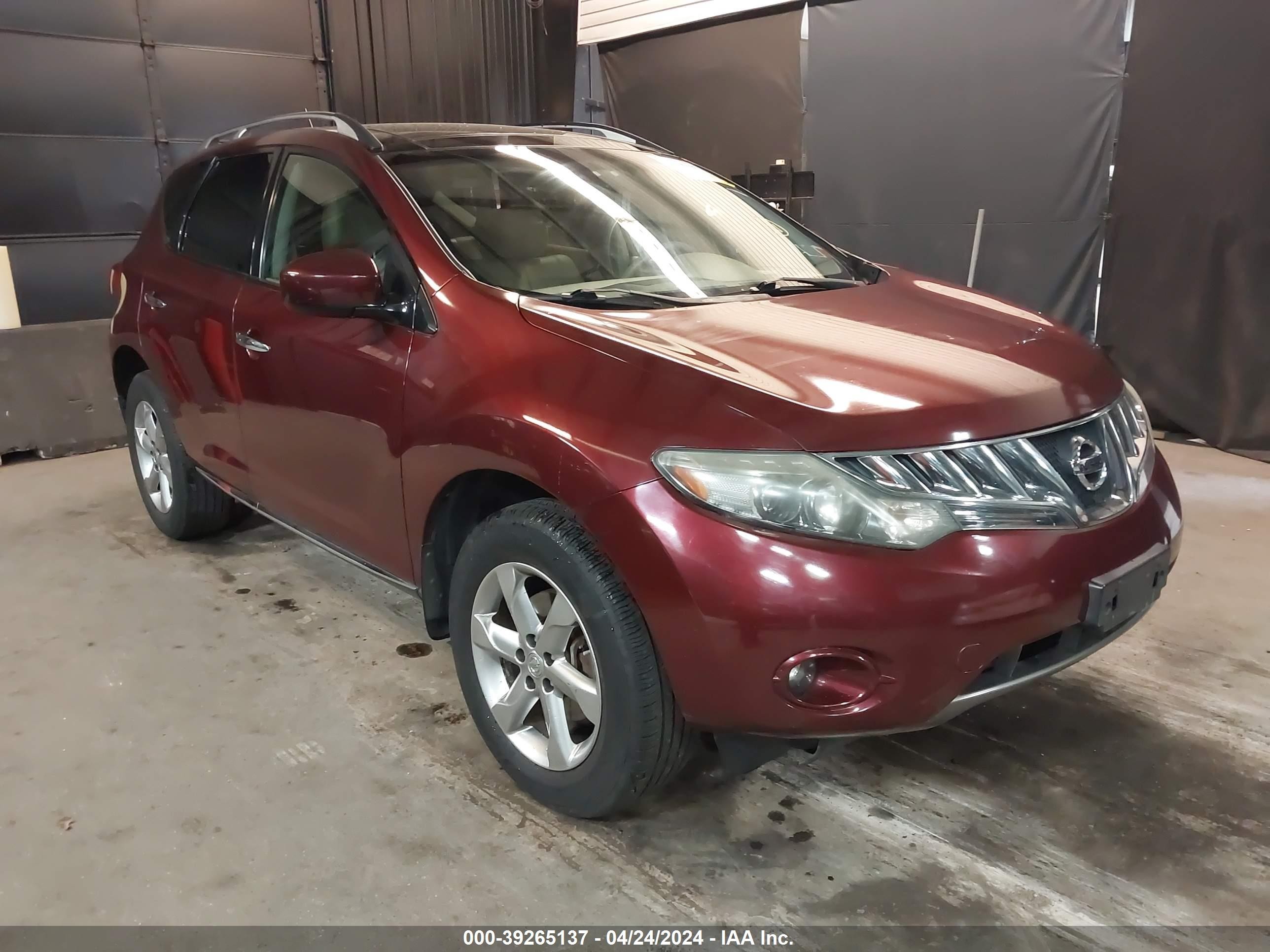 NISSAN MURANO 2009 jn8az18w89w211910