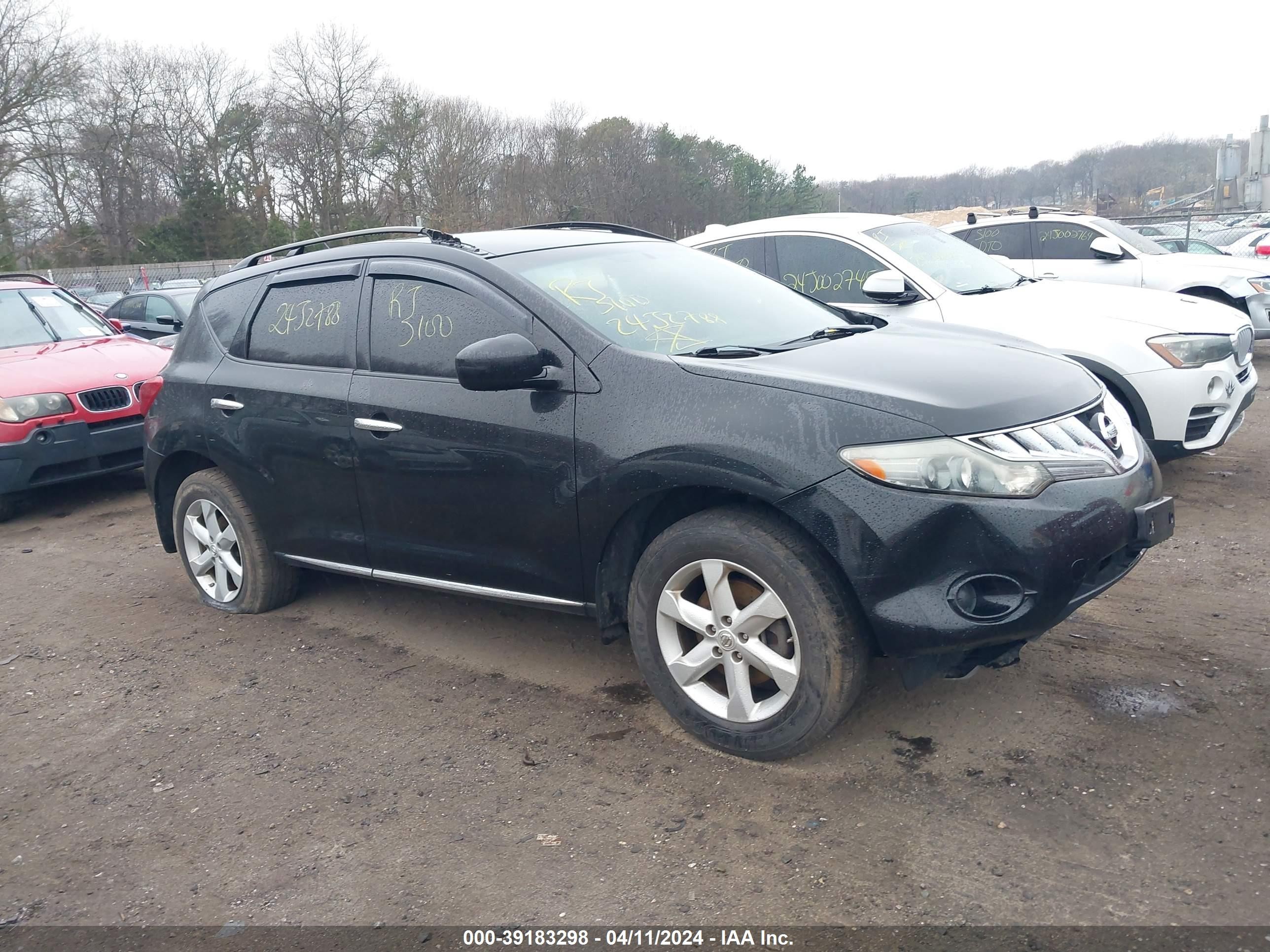 NISSAN MURANO 2009 jn8az18w99w143844