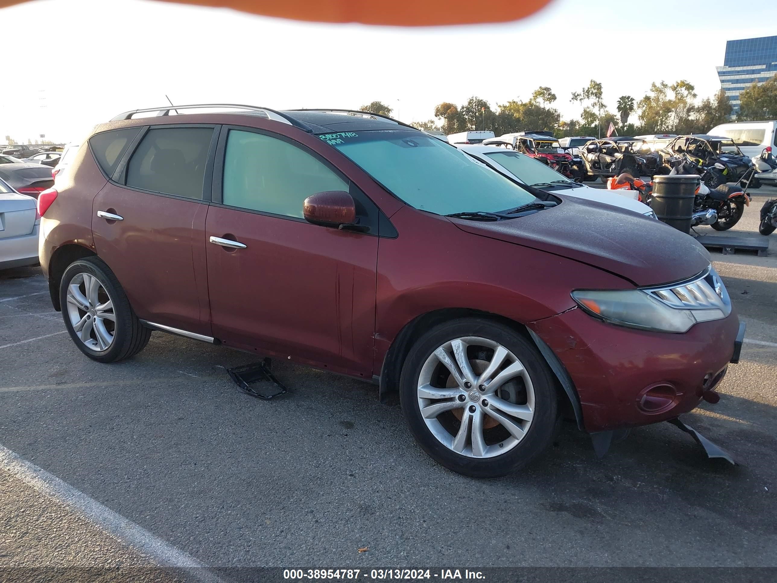 NISSAN MURANO 2009 jn8az18w99w156450