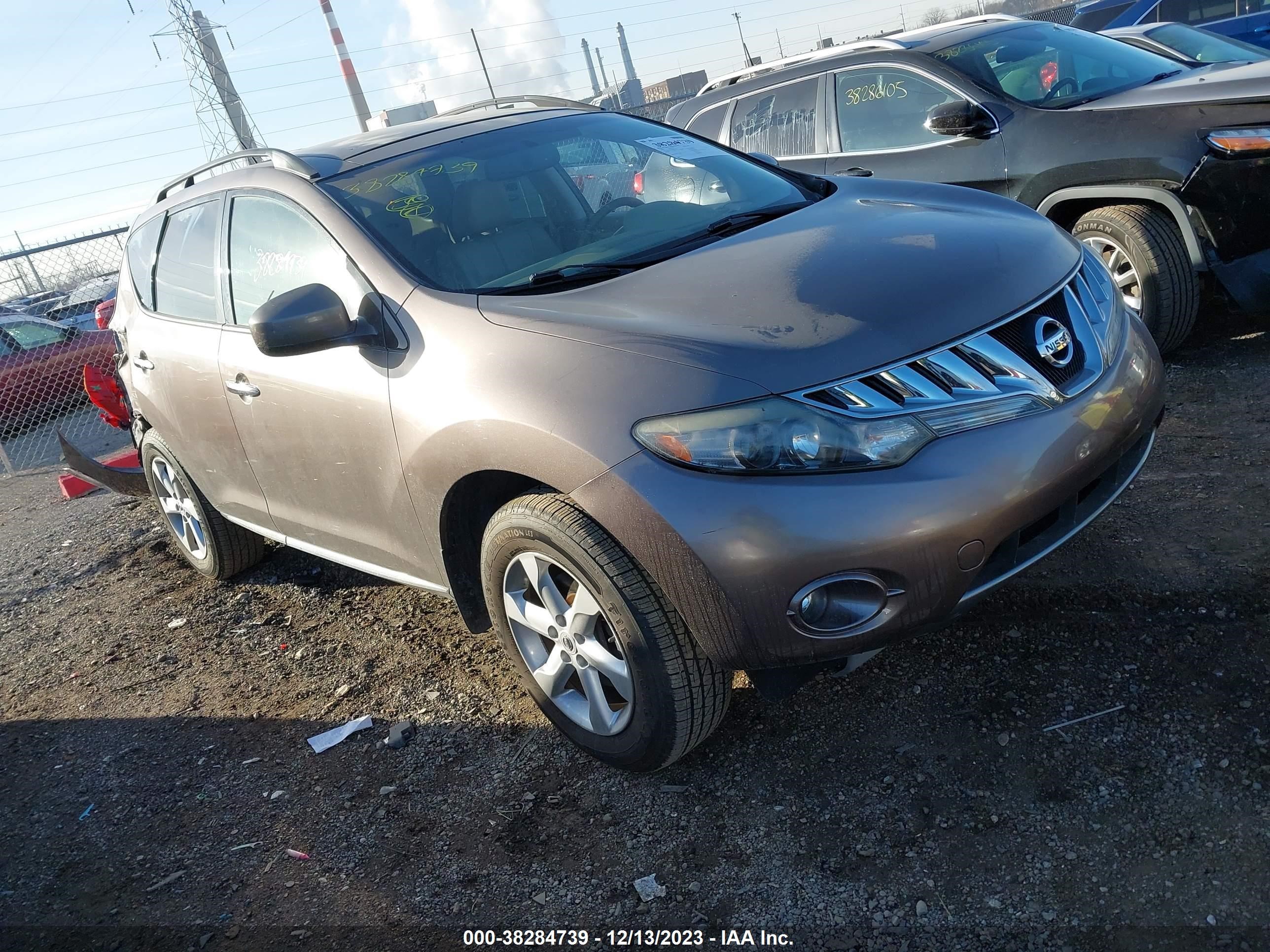 NISSAN MURANO 2009 jn8az18wx9w150124