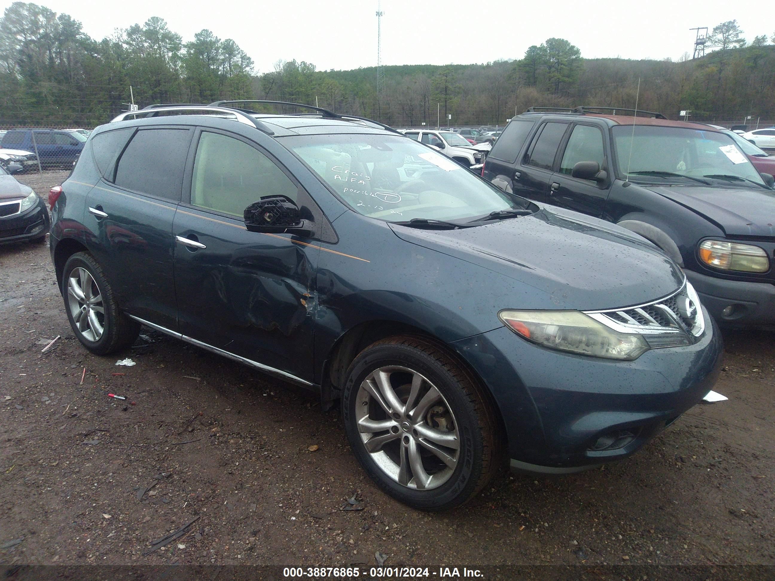 NISSAN MURANO 2012 jn8az1mu1cw115578