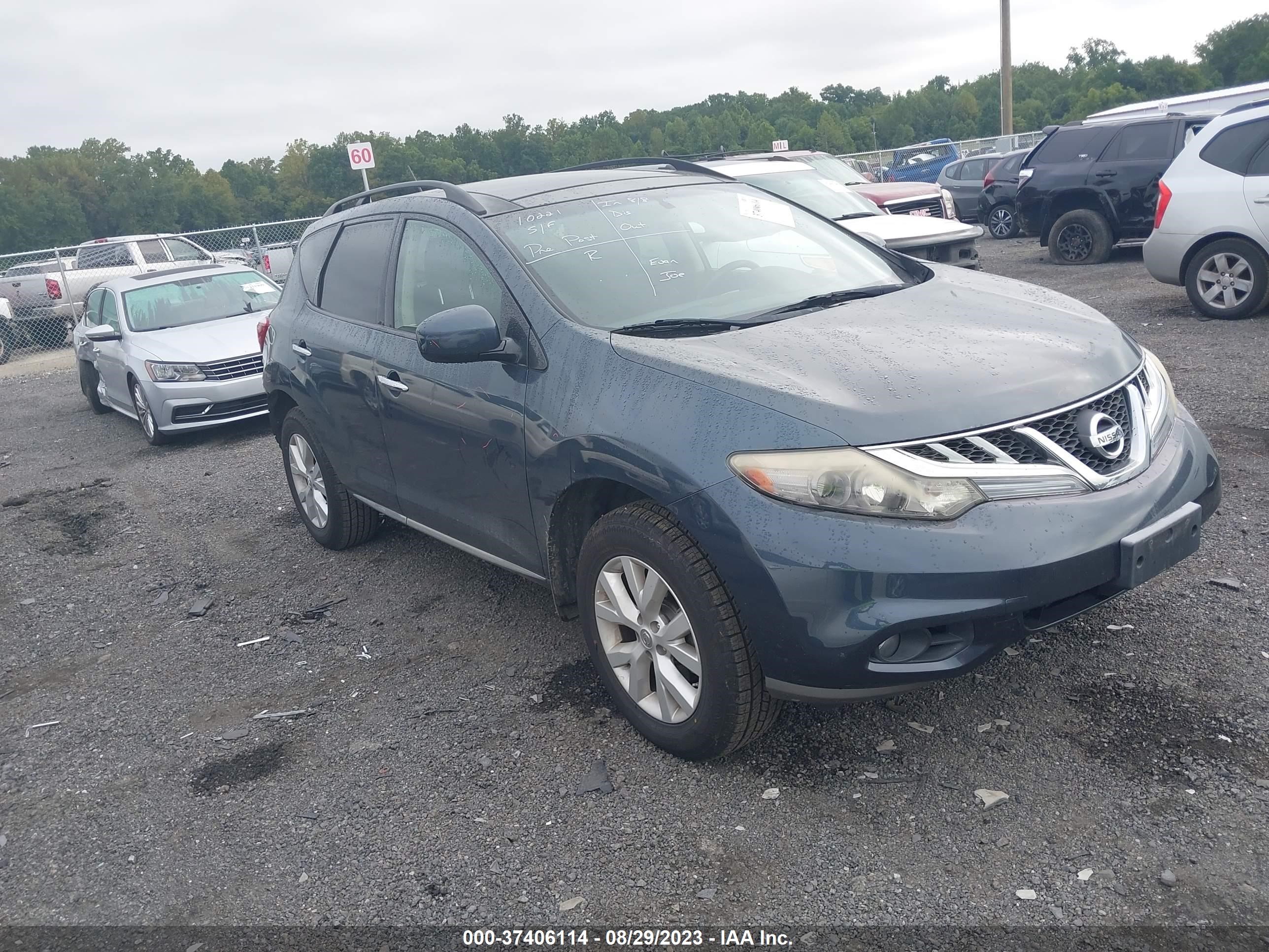 NISSAN MURANO 2012 jn8az1mu2cw106999