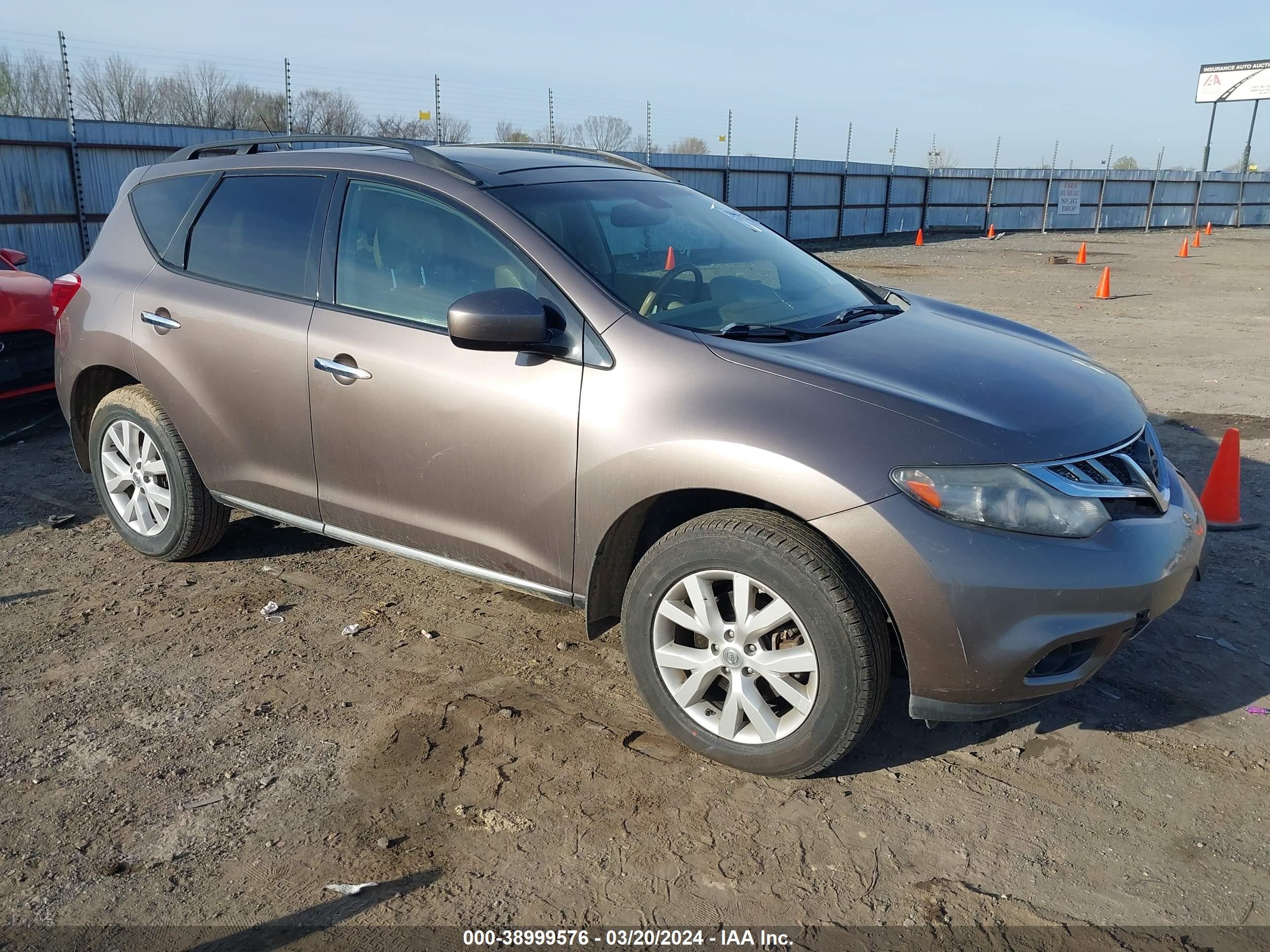 NISSAN MURANO 2011 jn8az1mu5bw050619