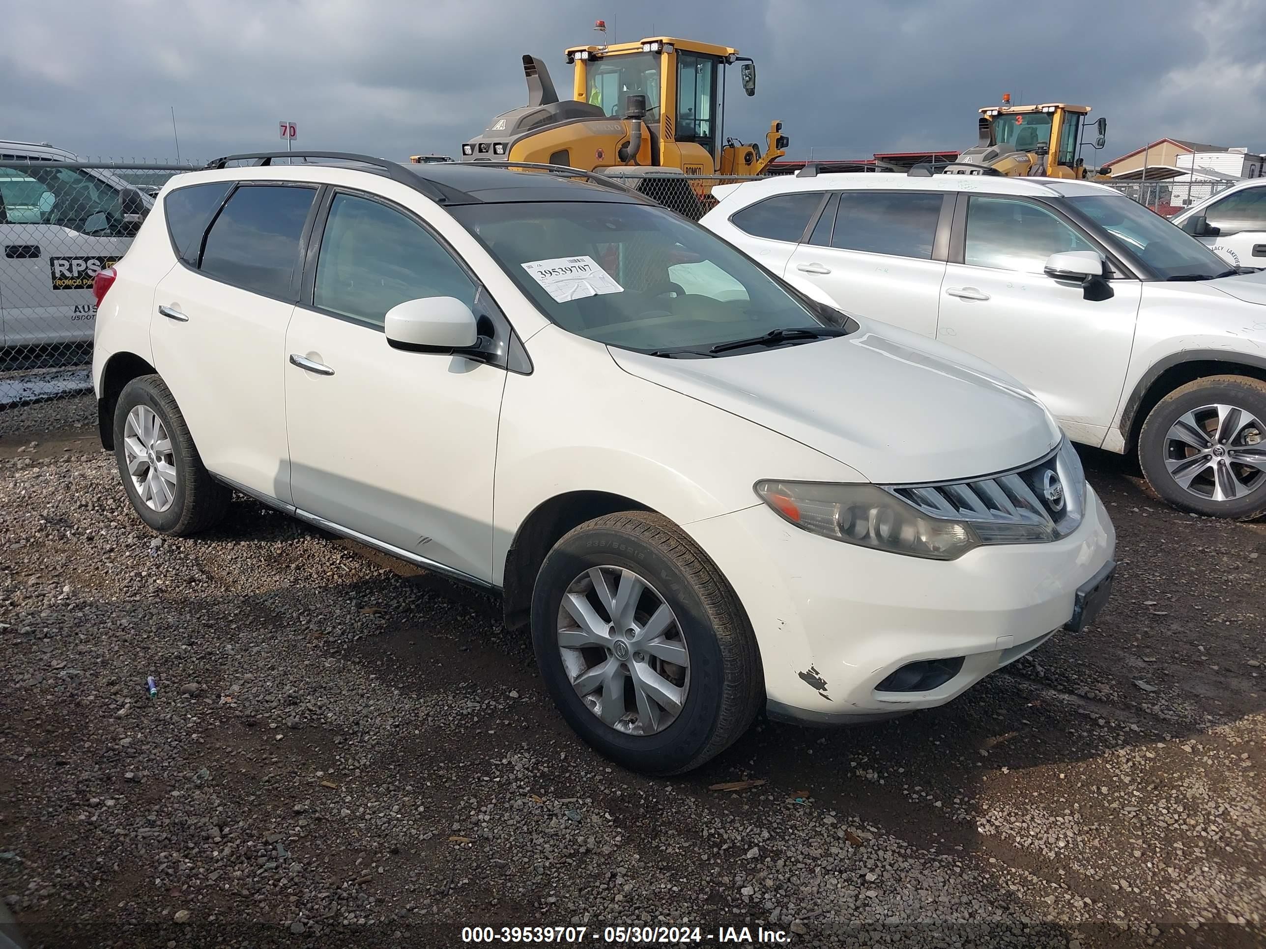 NISSAN MURANO 2011 jn8az1mu5bw051625