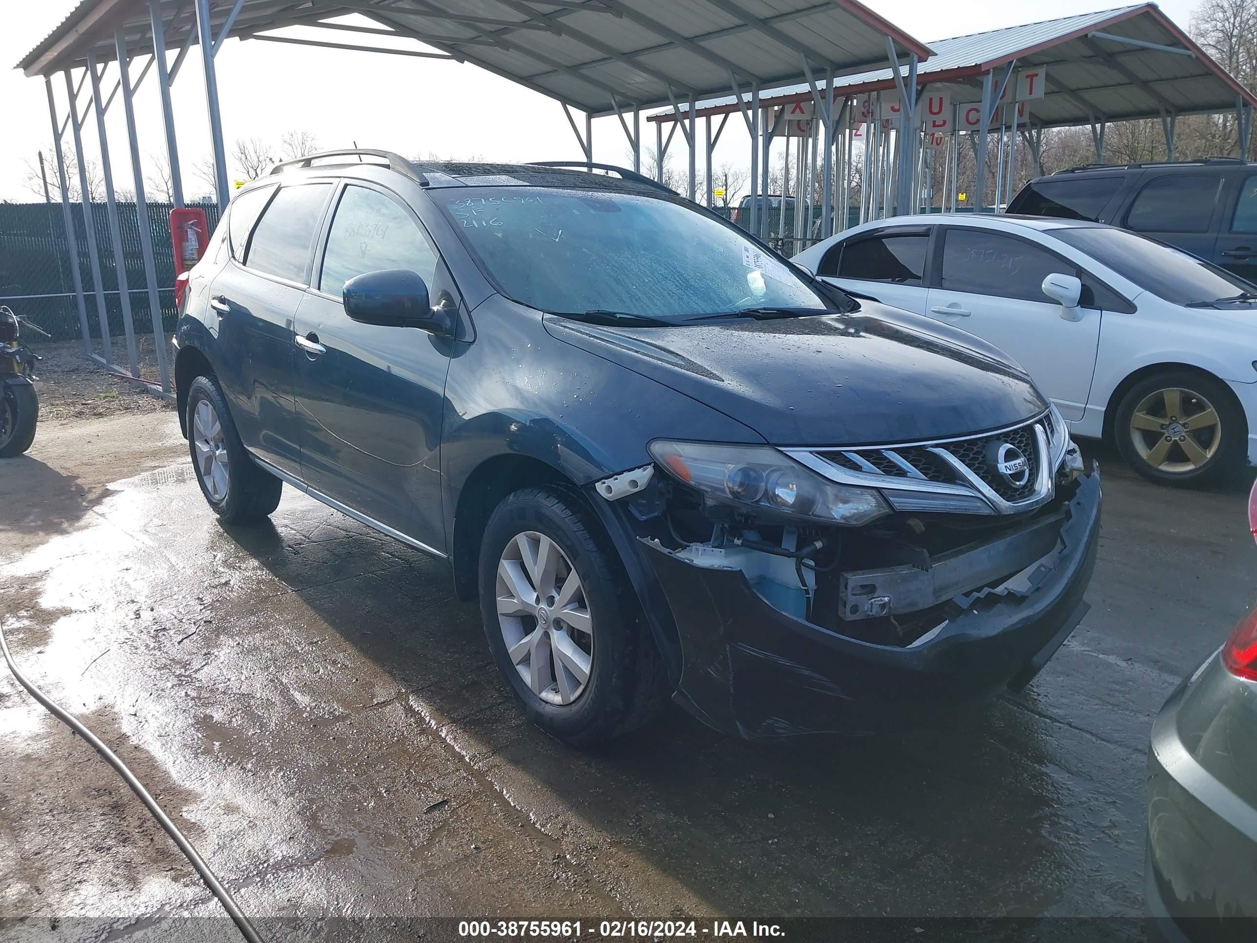 NISSAN MURANO 2011 jn8az1mu5bw056016