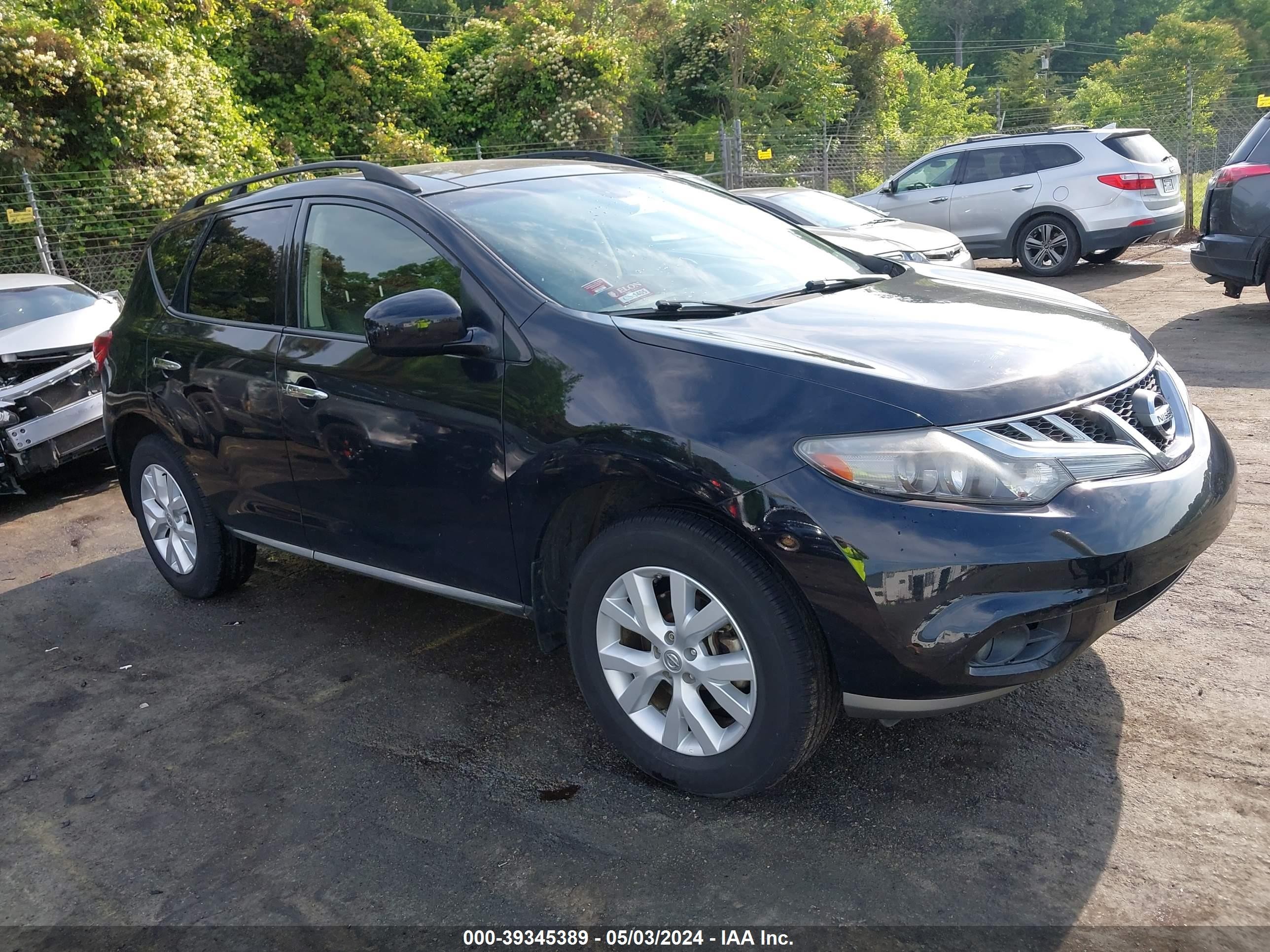 NISSAN MURANO 2012 jn8az1mu5cw117611