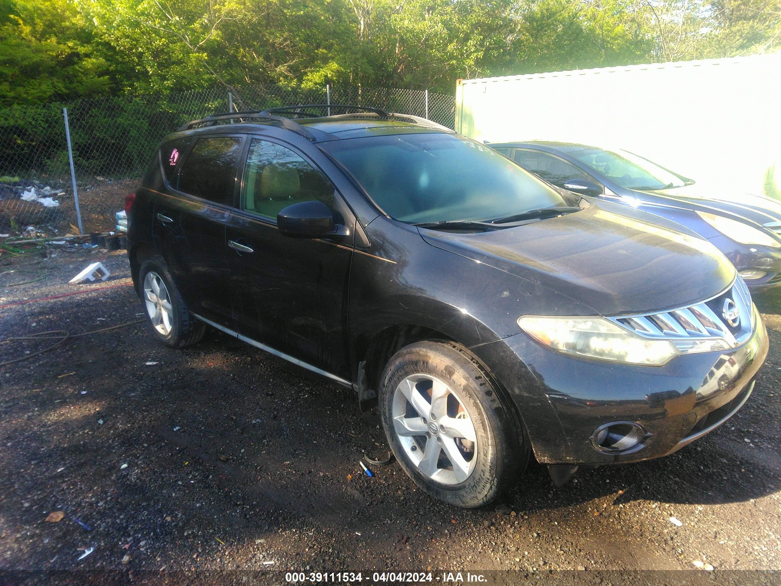 NISSAN MURANO 2010 jn8az1mu8aw006998