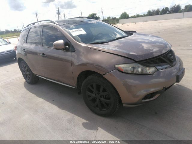 NISSAN MURANO 2012 jn8az1mu8cw103251