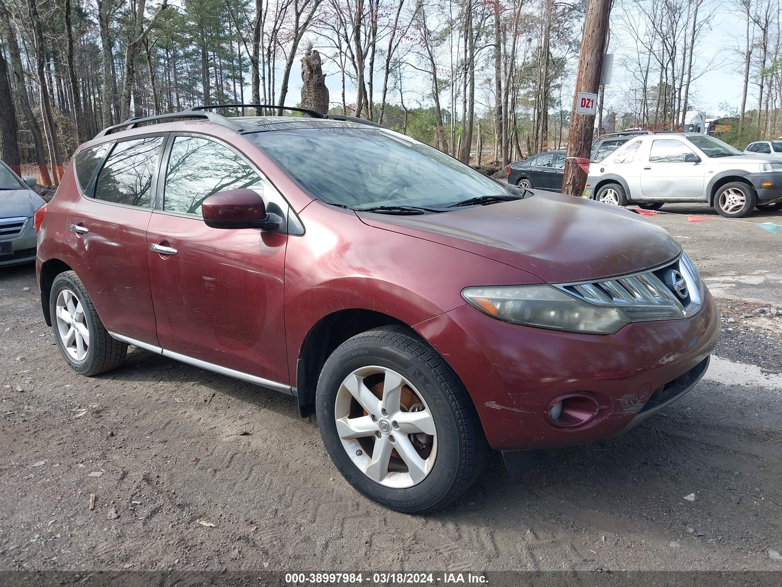 NISSAN MURANO 2010 jn8az1mu9aw000210