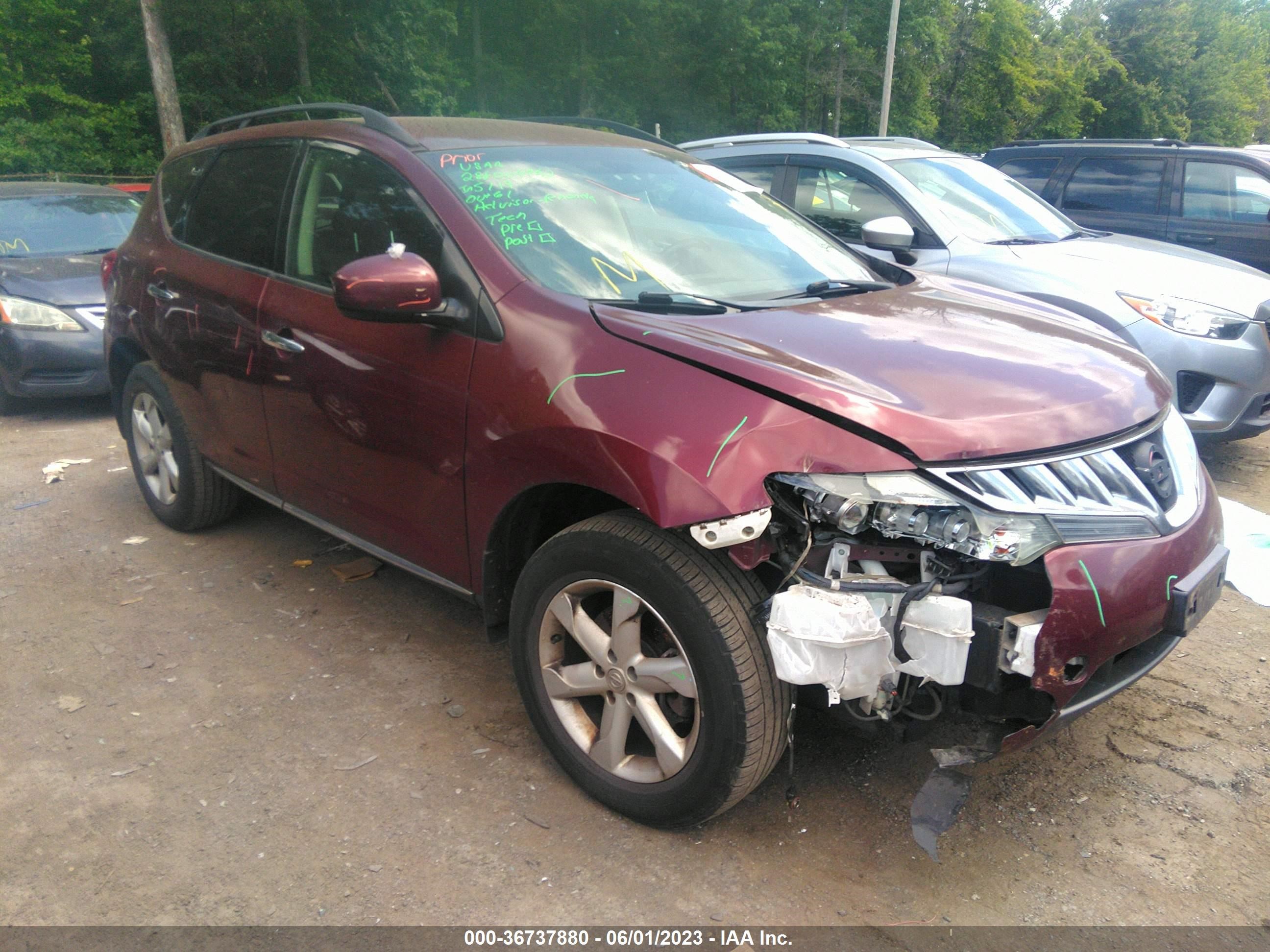 NISSAN MURANO 2010 jn8az1mw0aw107647