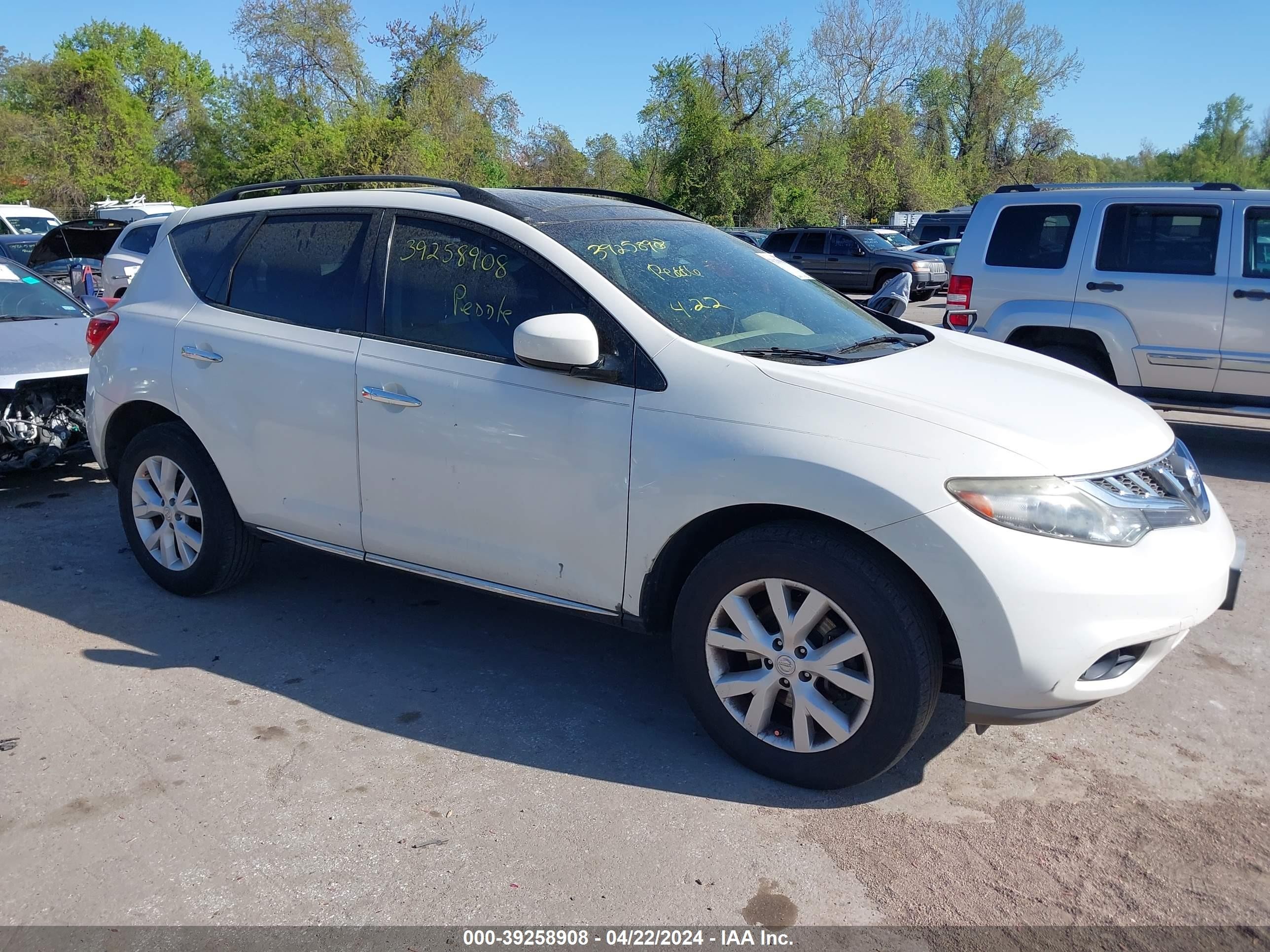 NISSAN MURANO 2012 jn8az1mw2cw214279