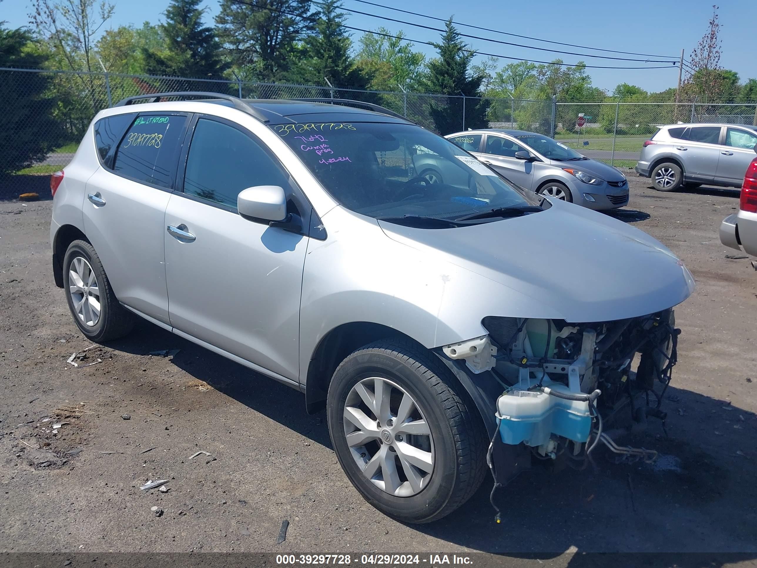 NISSAN MURANO 2011 jn8az1mw3bw174342