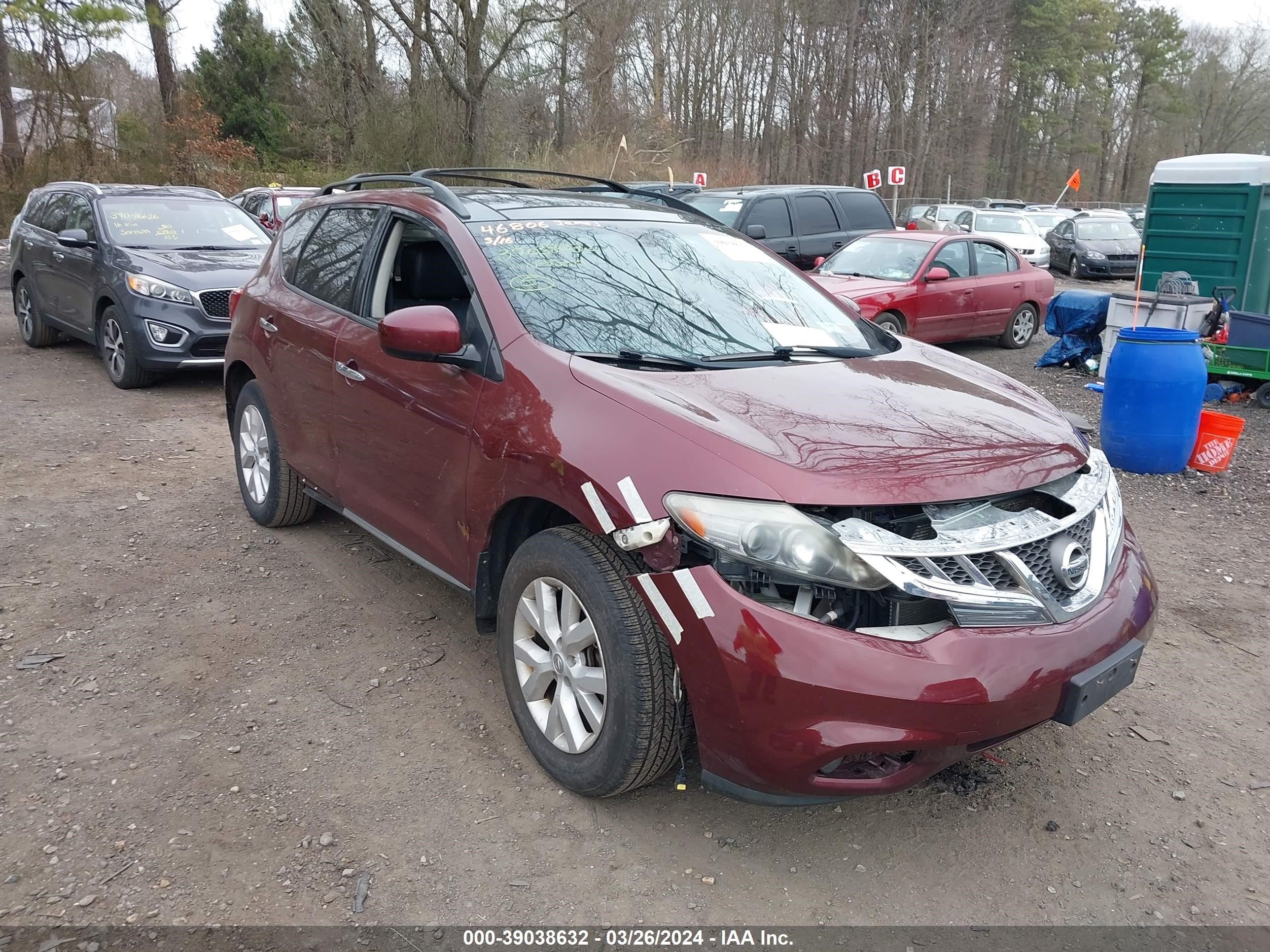 NISSAN MURANO 2011 jn8az1mw5bw187903