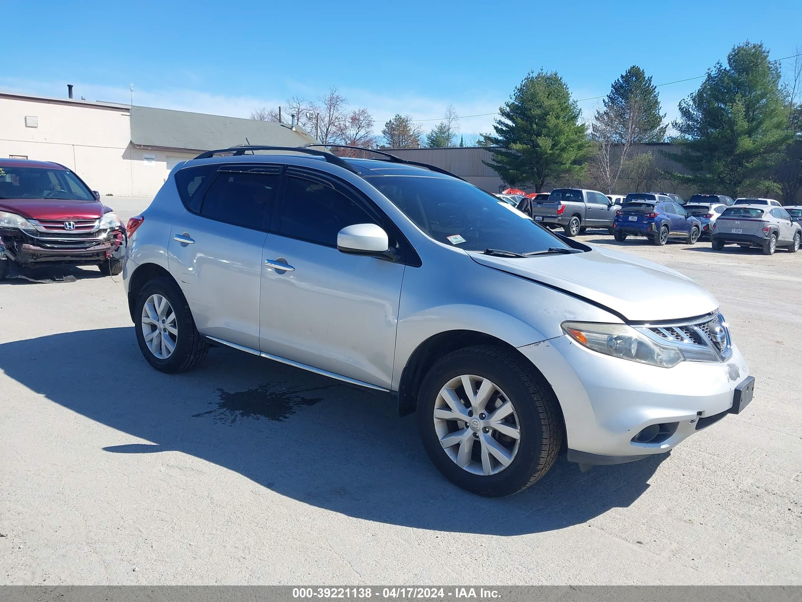 NISSAN MURANO 2012 jn8az1mw7cw203407