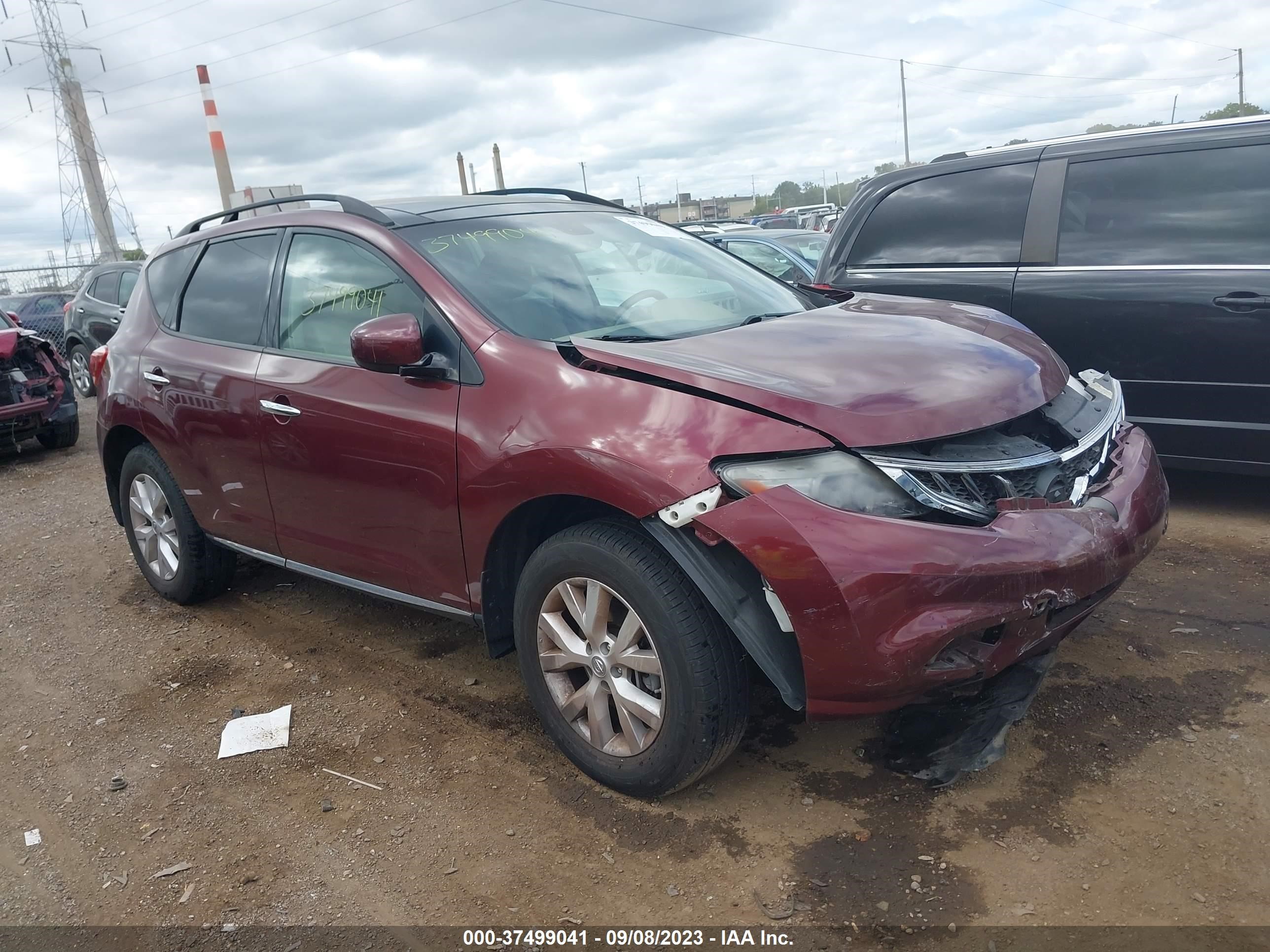 NISSAN MURANO 2011 jn8az1mwxbw153715